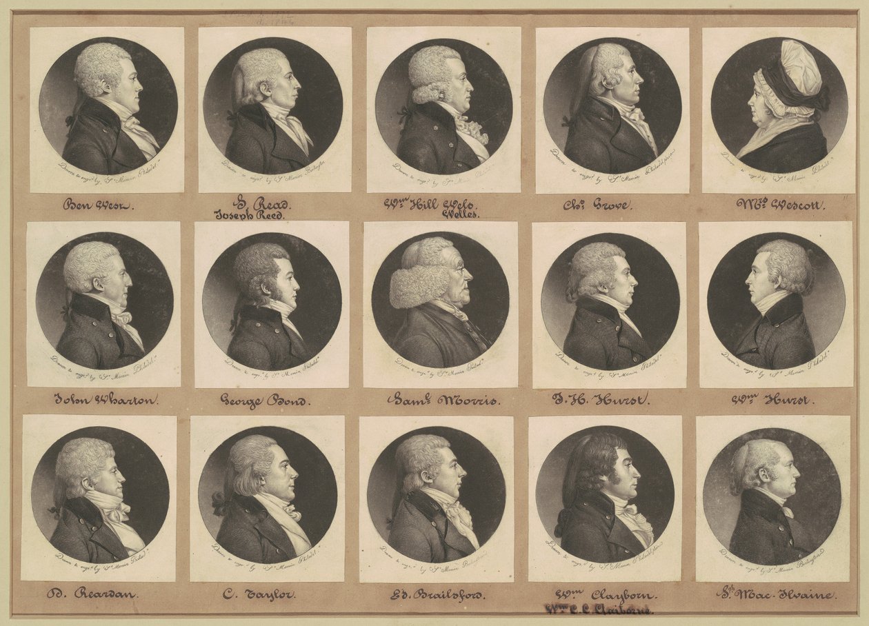 Coleção de Retratos de Saint-Mémin, Grupo 11 de Charles B. J. Févret de Saint Mémin