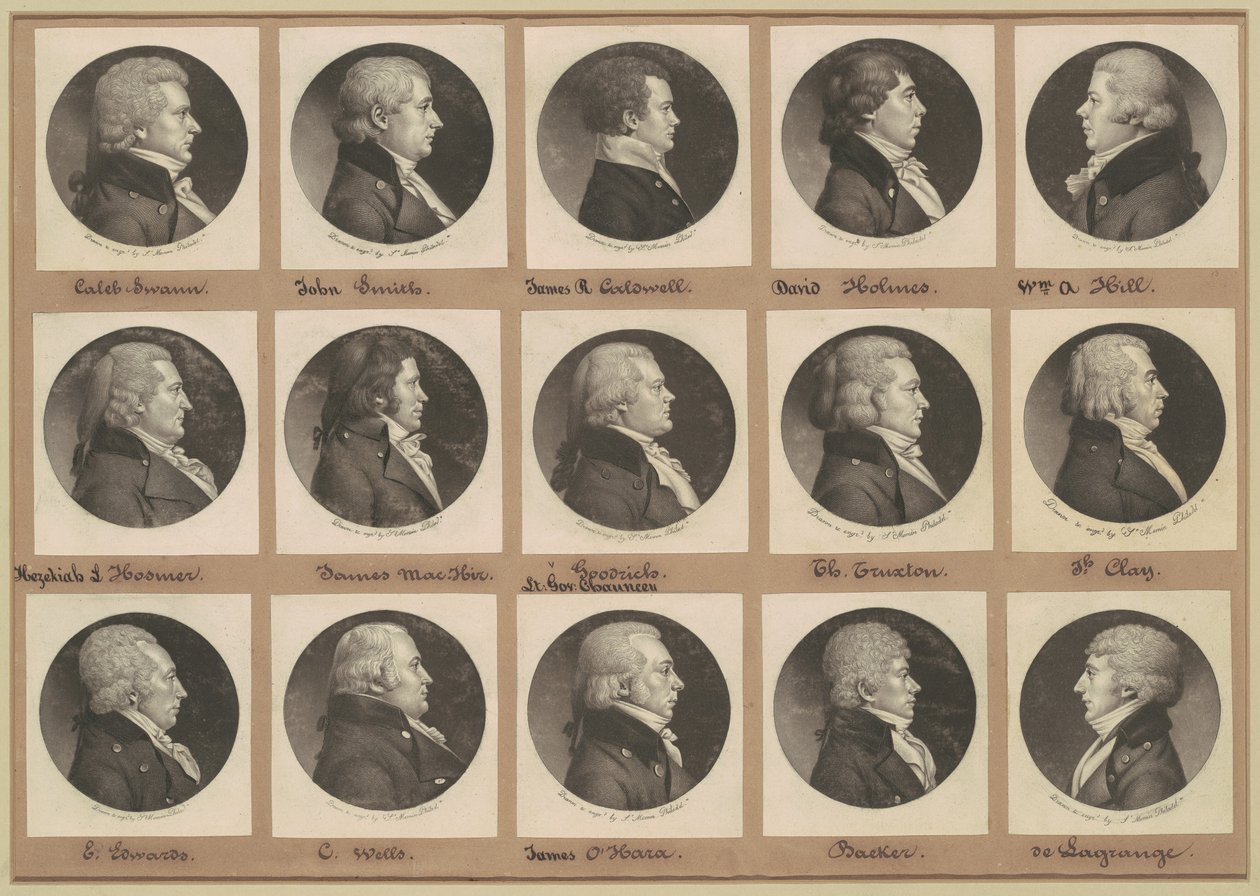 Coleção de Retratos de Saint-Mémin, Grupo 13 de Charles B. J. Févret de Saint Mémin