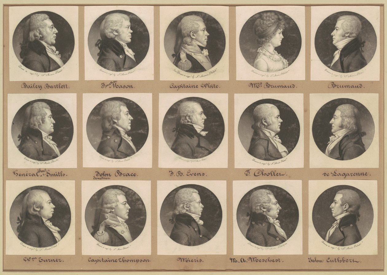 Coleção de Retratos de Saint-Mémin, Grupo 16 de Charles B. J. Févret de Saint Mémin