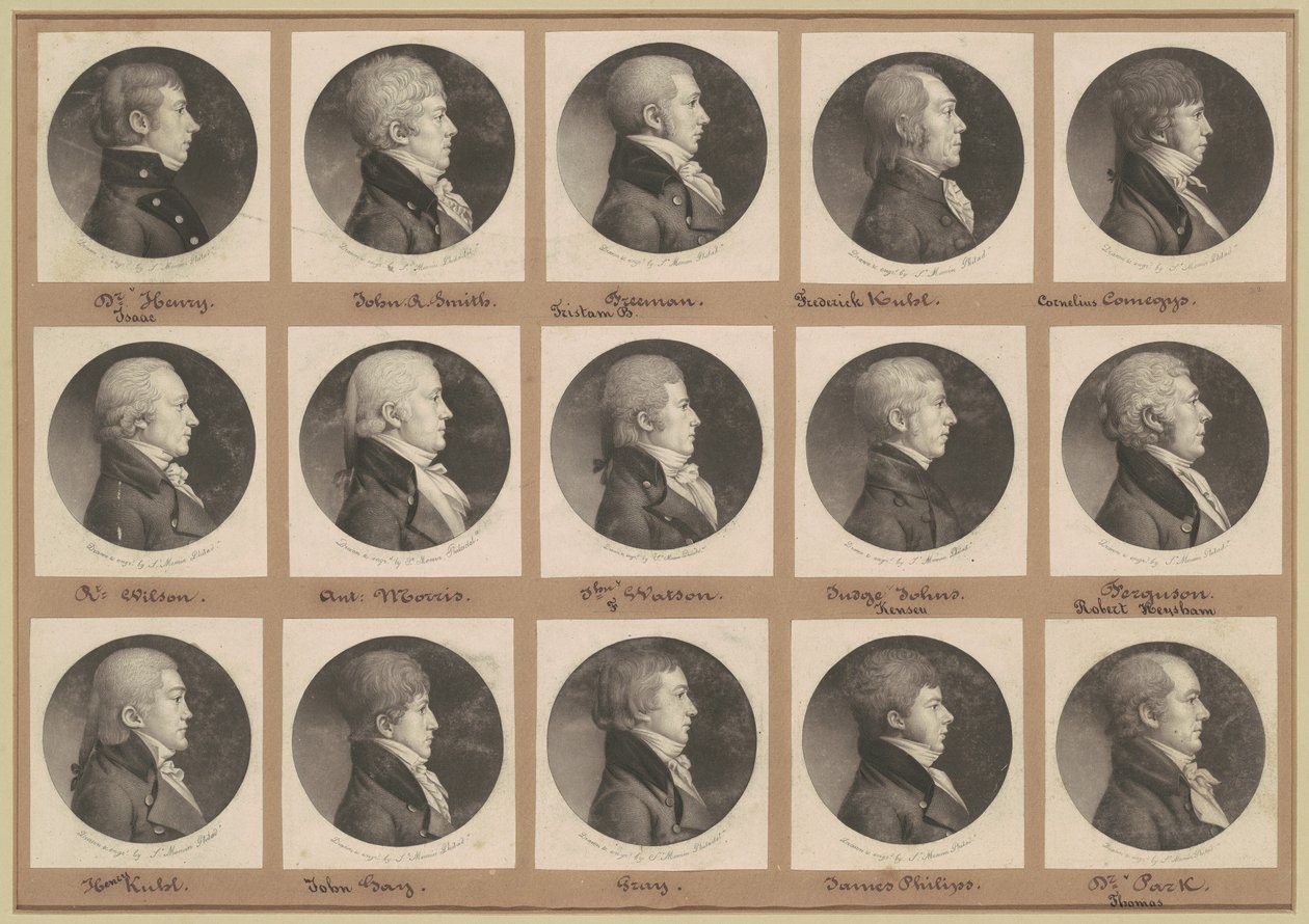 Coleção de Retratos de Saint-Mémin, Grupo 22 de Charles B. J. Févret de Saint Mémin
