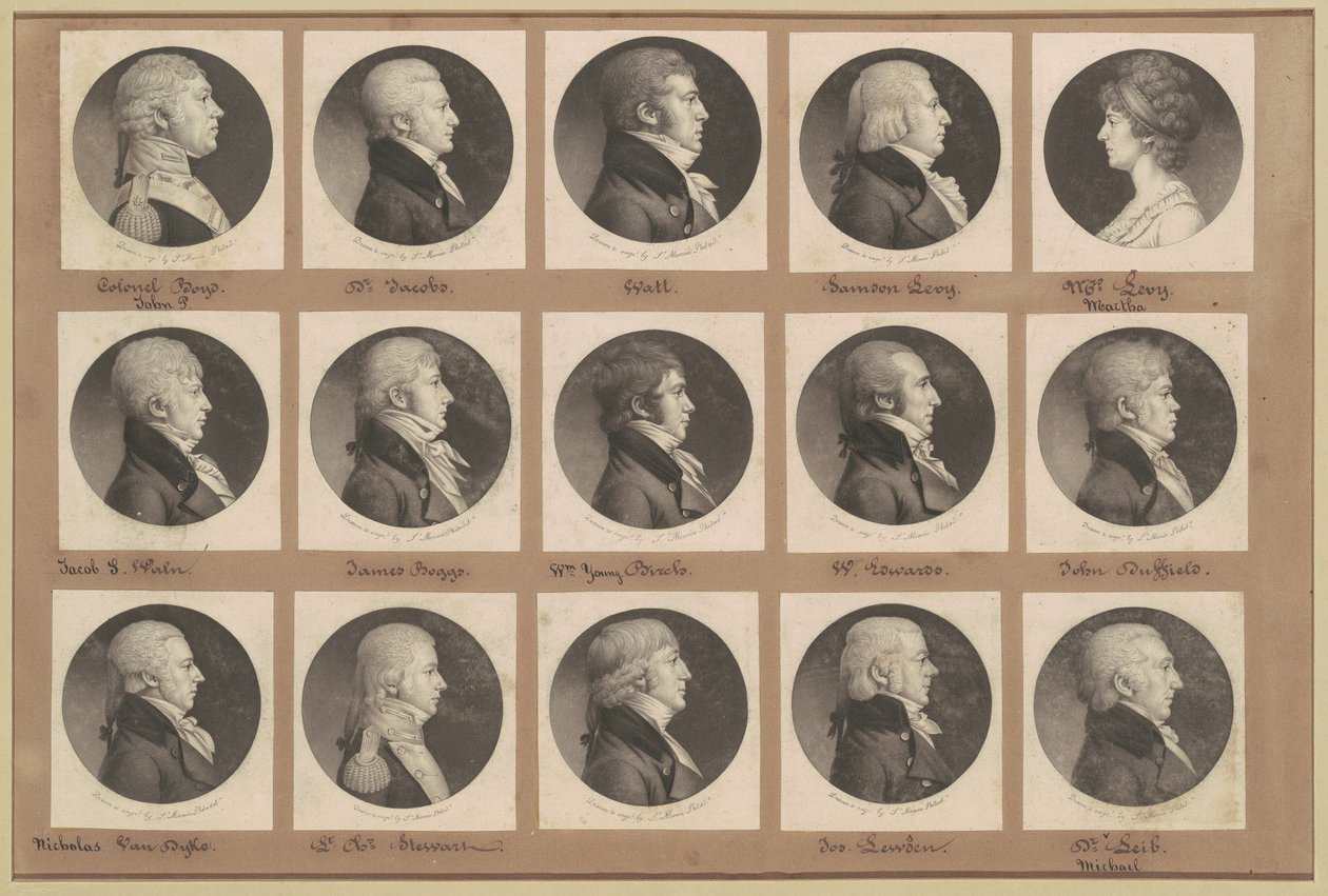 Coleção de Retratos de Saint-Mémin, Grupo 23 de Charles B. J. Févret de Saint Mémin