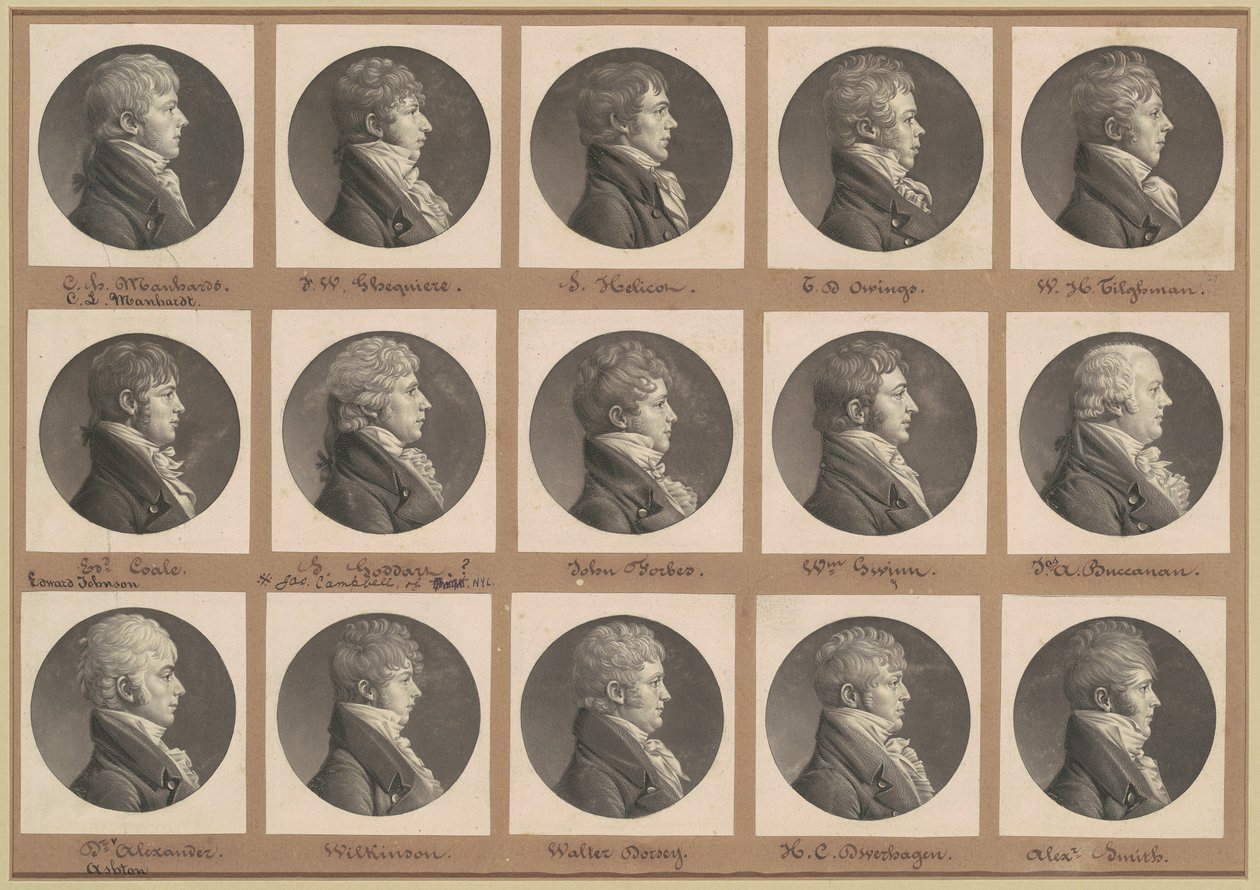 Coleção de Retratos de Saint-Mémin, Grupo 29 de Charles B. J. Févret de Saint Mémin