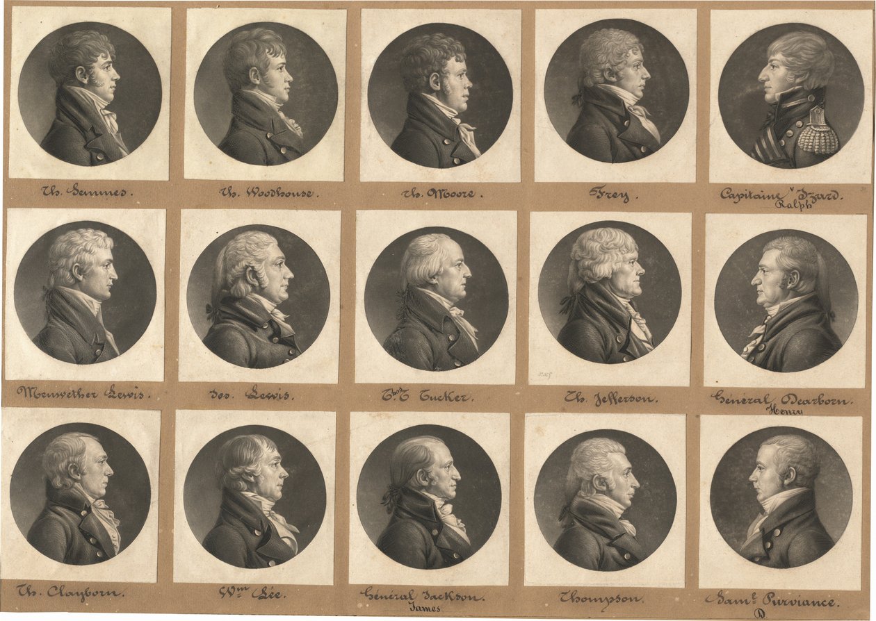 Coleção de Retratos de Saint-Mémin, Grupo 31 de Charles B. J. Févret de Saint Mémin