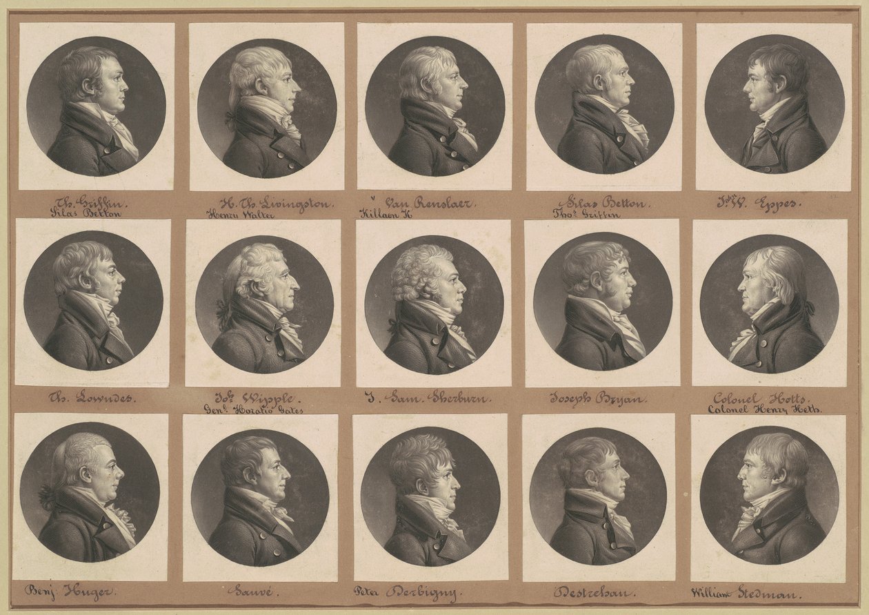Coleção de Retratos de Saint-Mémin, Grupo 32 de Charles B. J. Févret de Saint Mémin