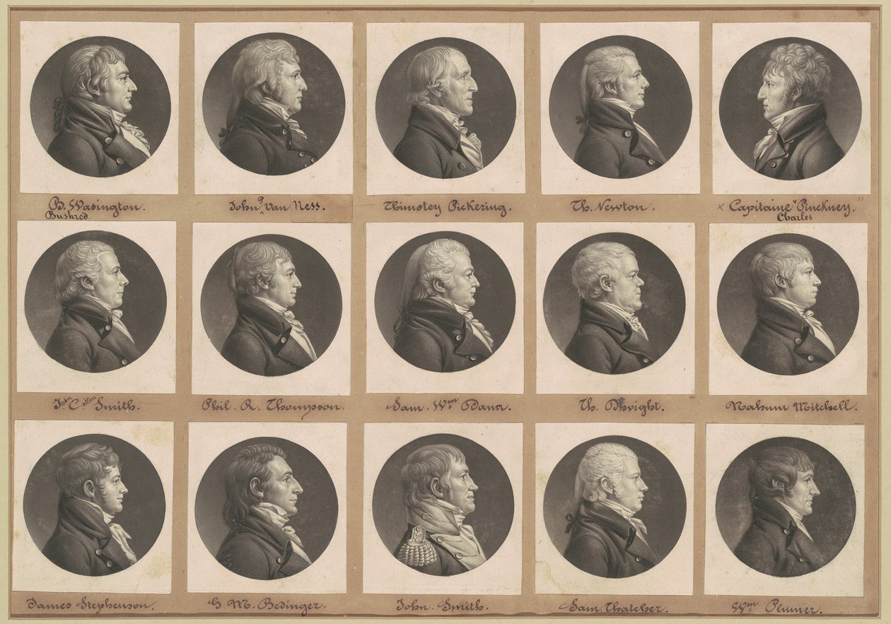 Coleção de Retratos de Saint-Mémin, Grupo 33 de Charles B. J. Févret de Saint Mémin