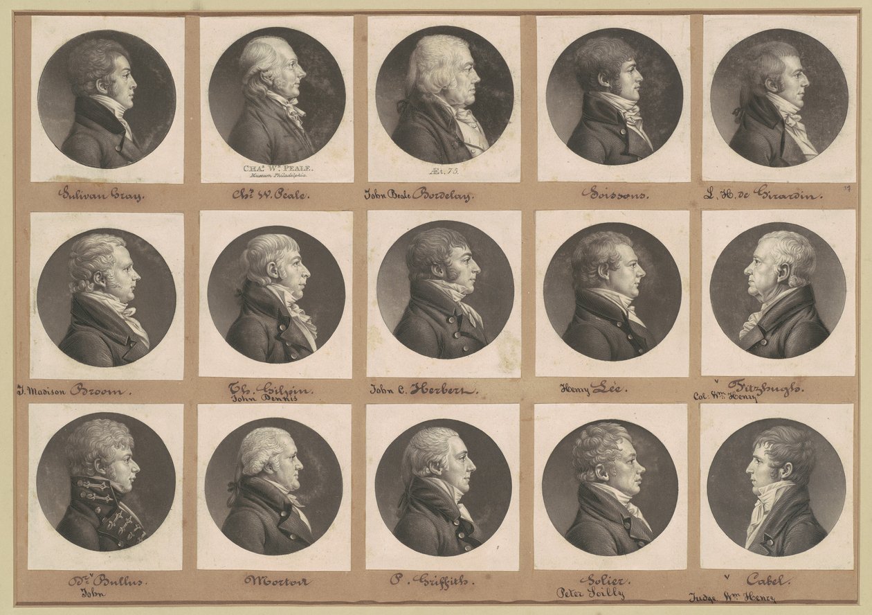 Coleção de Retratos Saint-Mémin, Grupo 37 de Charles B. J. Févret de Saint Mémin
