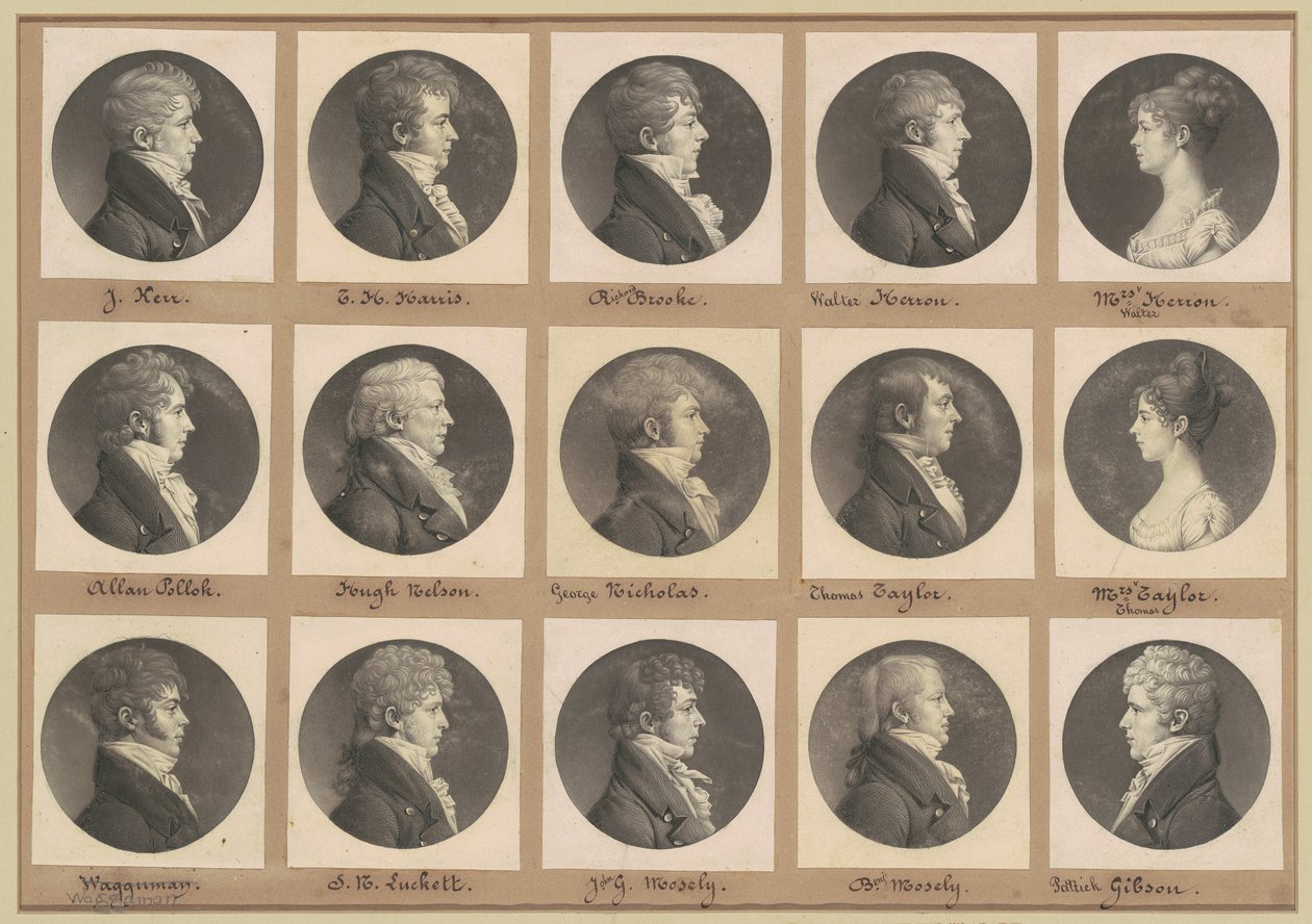 Coleção de Retratos Saint-Mémin, Grupo 42 de Charles B. J. Févret de Saint Mémin