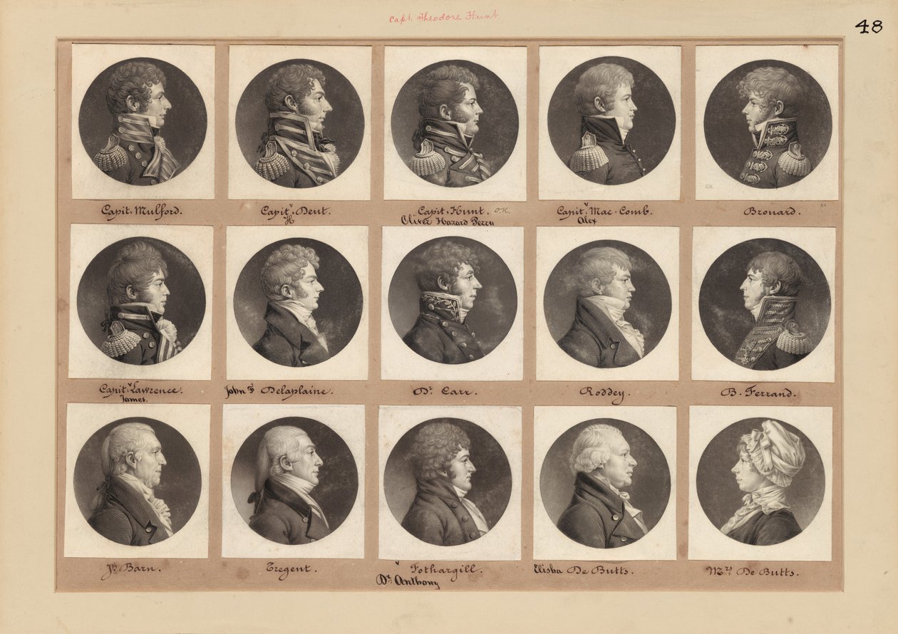 Coleção de Retratos Saint-Mémin, Grupo 48 de Charles B. J. Févret de Saint Mémin