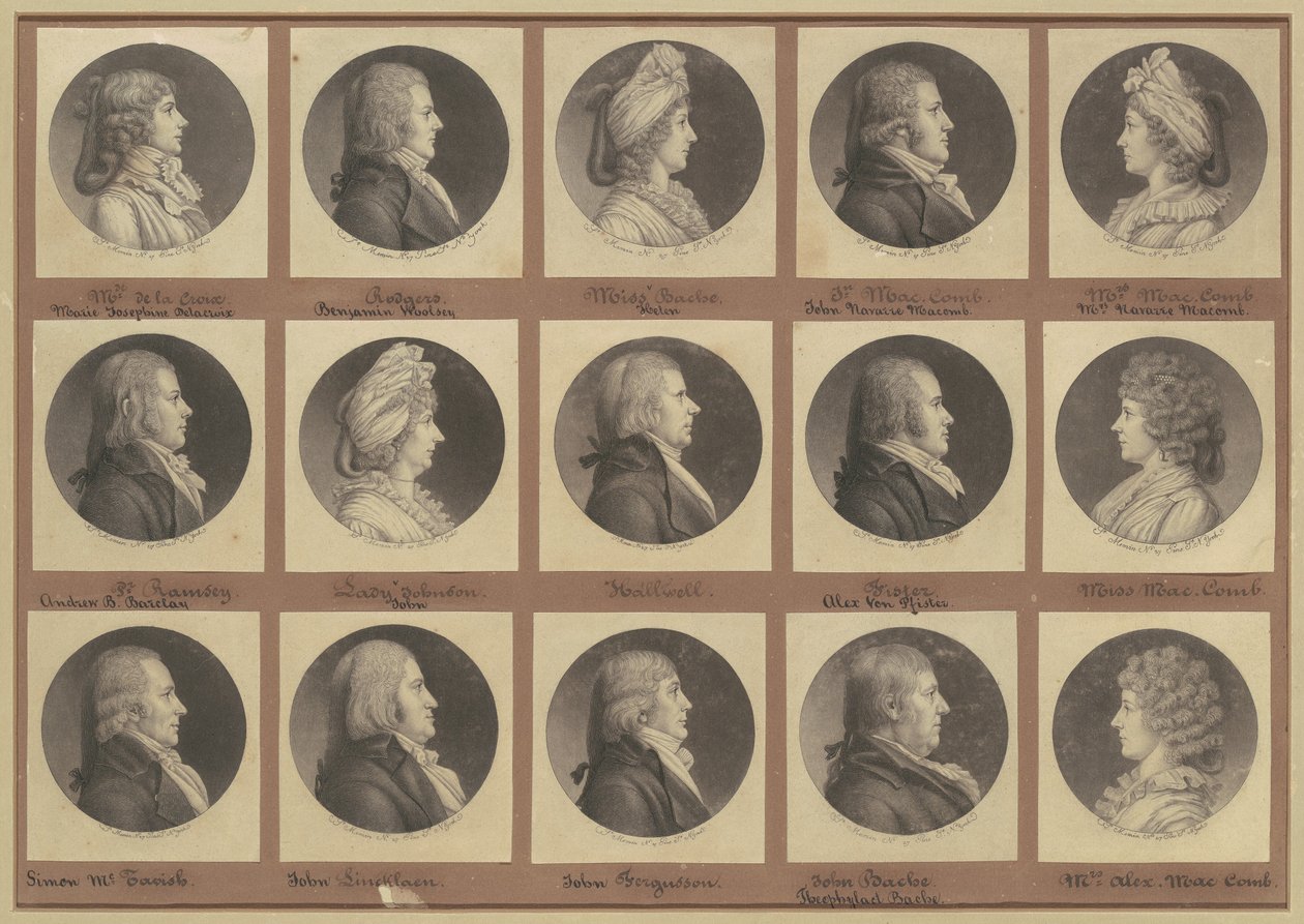 Coleção de Retratos de Saint-Mémin, Grupo 4 de Charles B. J. Févret de Saint Mémin