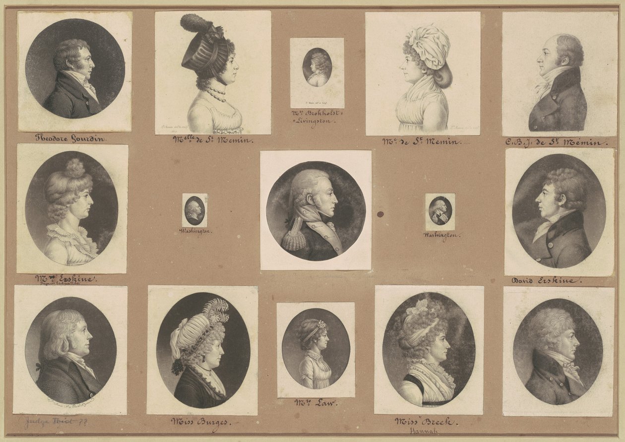 Coleção de Retratos de Saint-Mémin, Grupo 50 de Charles B. J. Févret de Saint Mémin