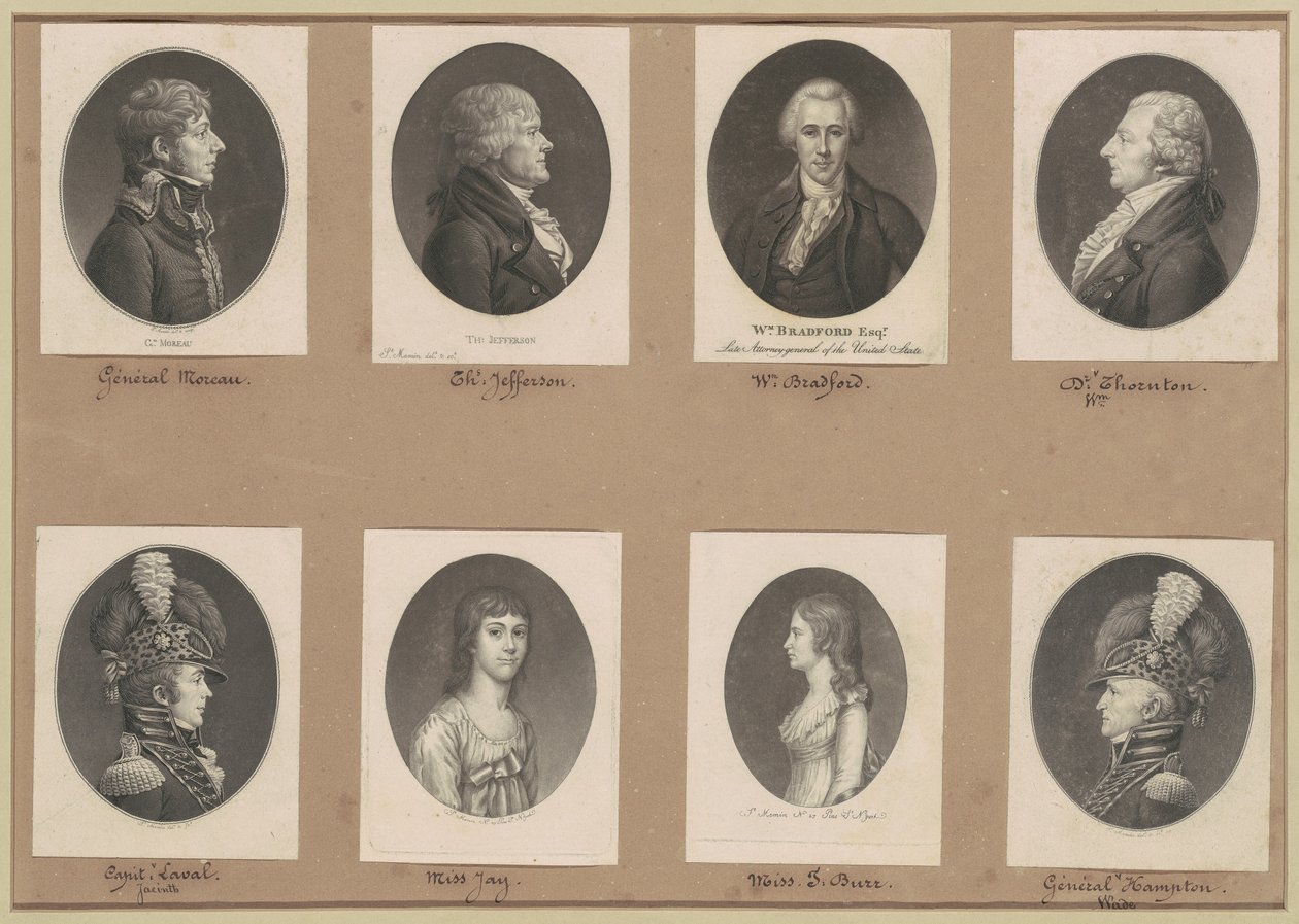 Coleção de Retratos de Saint-Mémin, Grupo 51 de Charles B. J. Févret de Saint Mémin