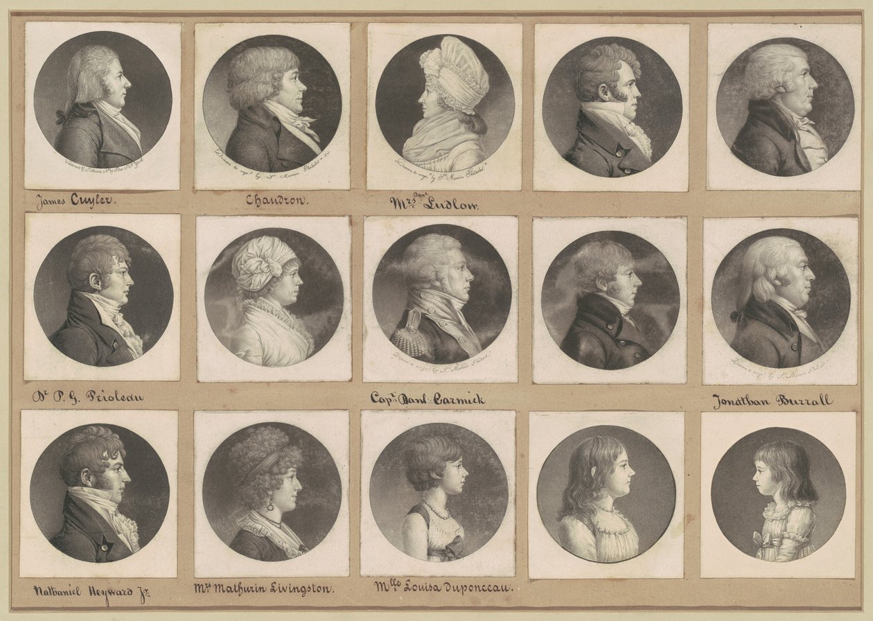 Coleção de Retratos de Saint-Mémin, Grupo 52 de Charles B. J. Févret de Saint Mémin