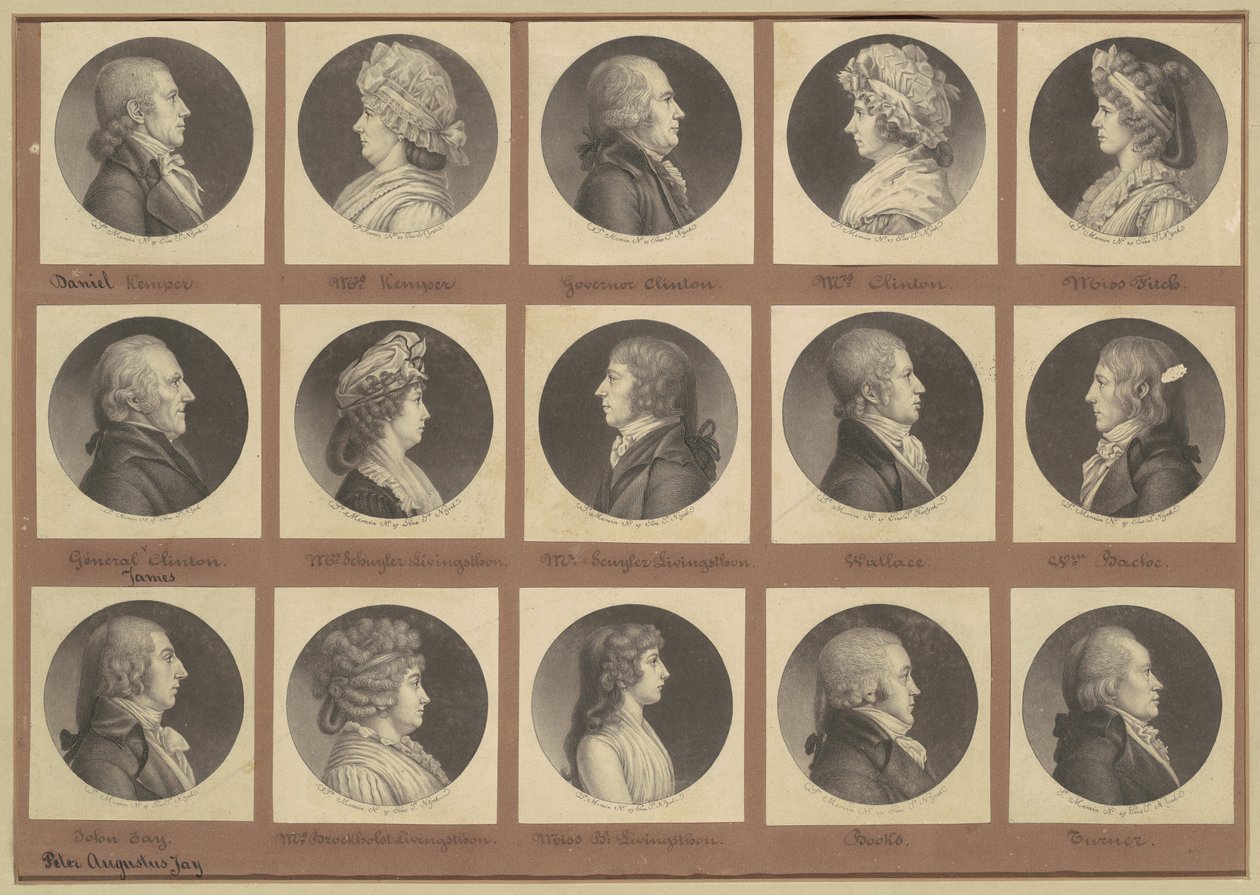 Coleção de Retratos de Saint-Mémin, Grupo 5 de Charles B. J. Févret de Saint Mémin
