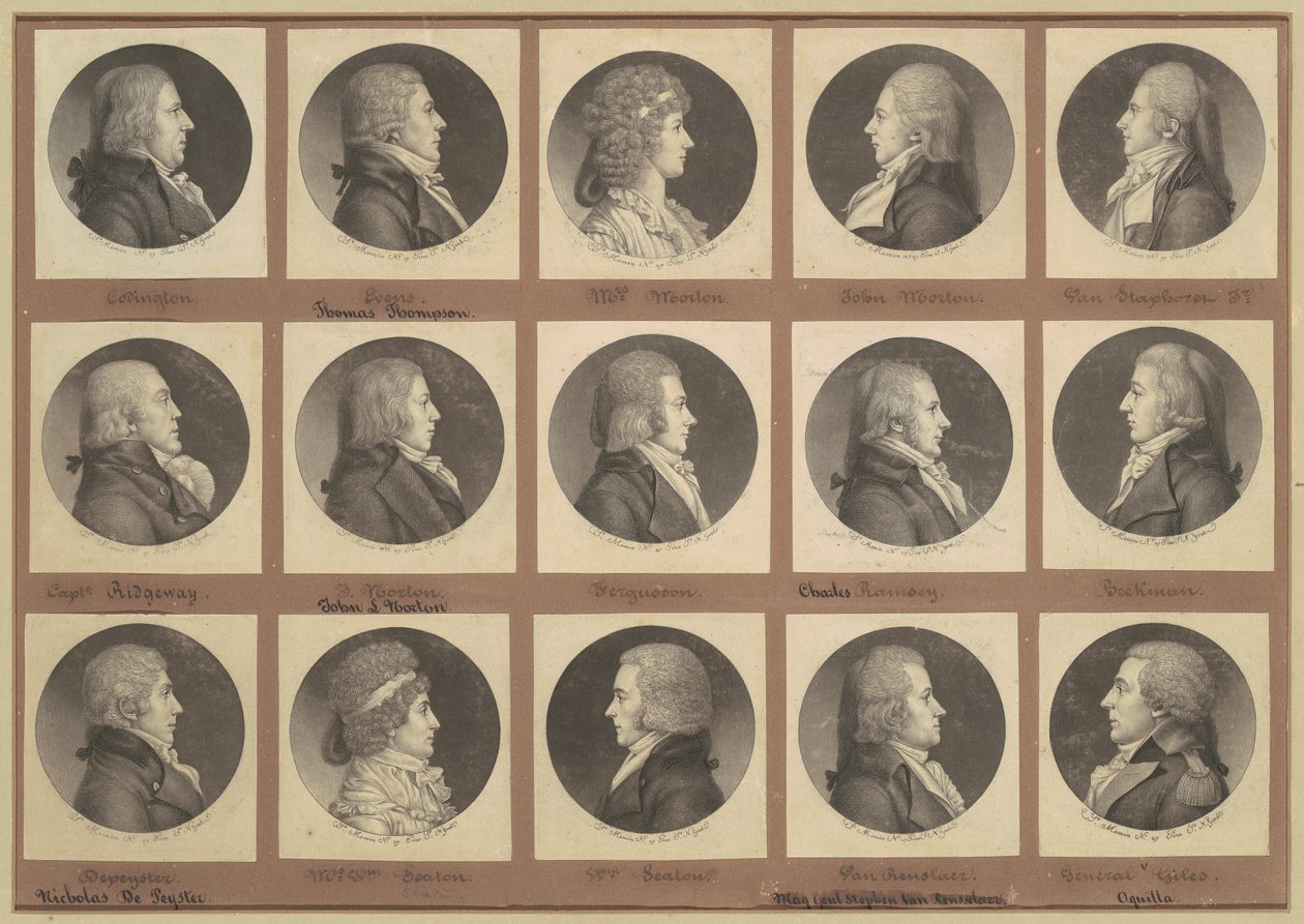 Coleção de Retratos de Saint-Mémin, Grupo 6 de Charles B. J. Févret de Saint Mémin