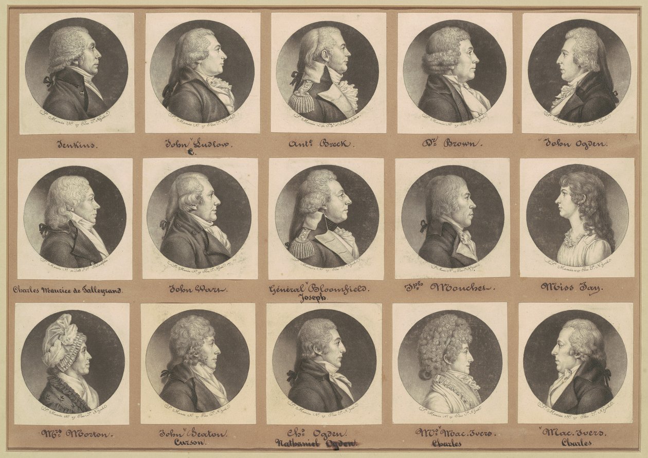 Coleção de Retratos de Saint-Mémin, Grupo 7 de Charles B. J. Févret de Saint Mémin