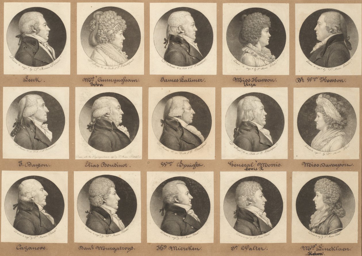 Coleção de Retratos de Saint-Mémin, Grupo 9 de Charles B. J. Févret de Saint Mémin