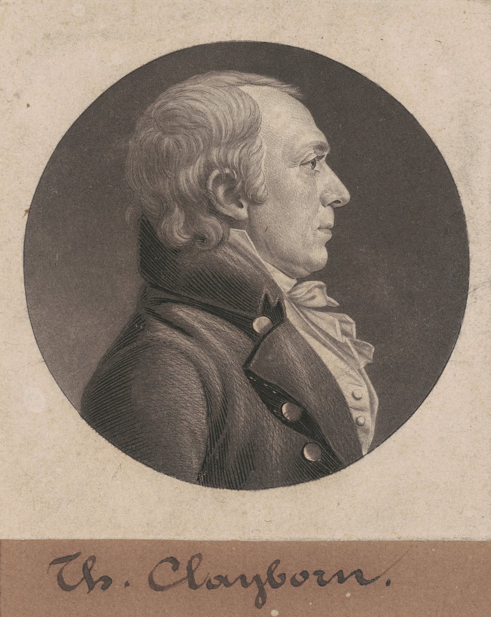 Thomas Claiborne de Charles B. J. Févret de Saint Mémin