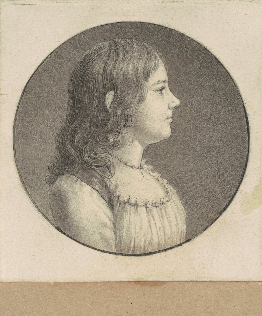 Mulher jovem não identificada de Charles B. J. Févret de Saint Mémin