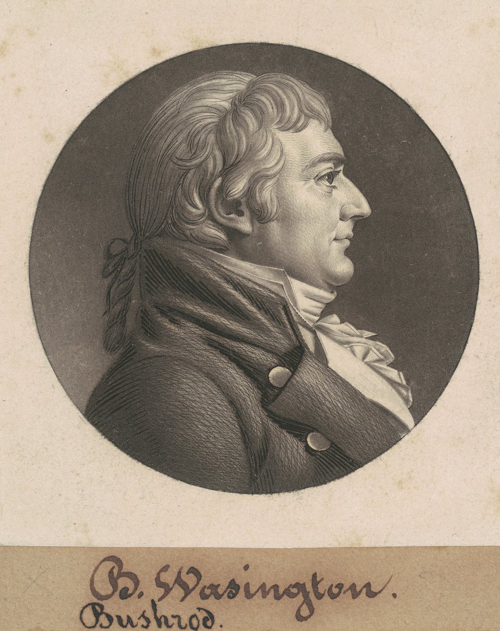 William Agostinho Washington III de Charles B. J. Févret de Saint Mémin
