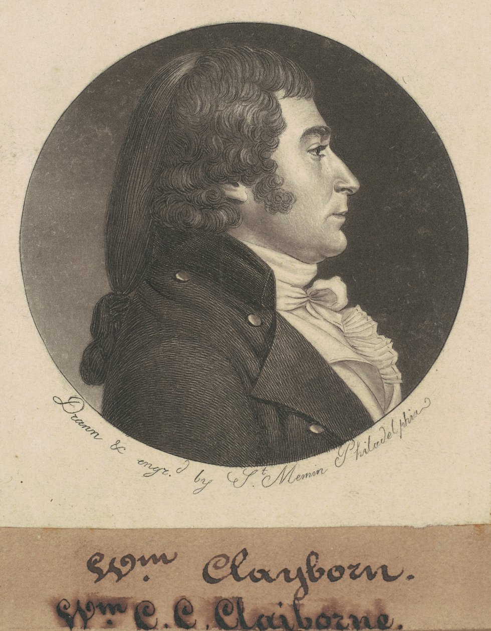 William Charles Cole Claiborne de Charles B. J. Févret de Saint Mémin