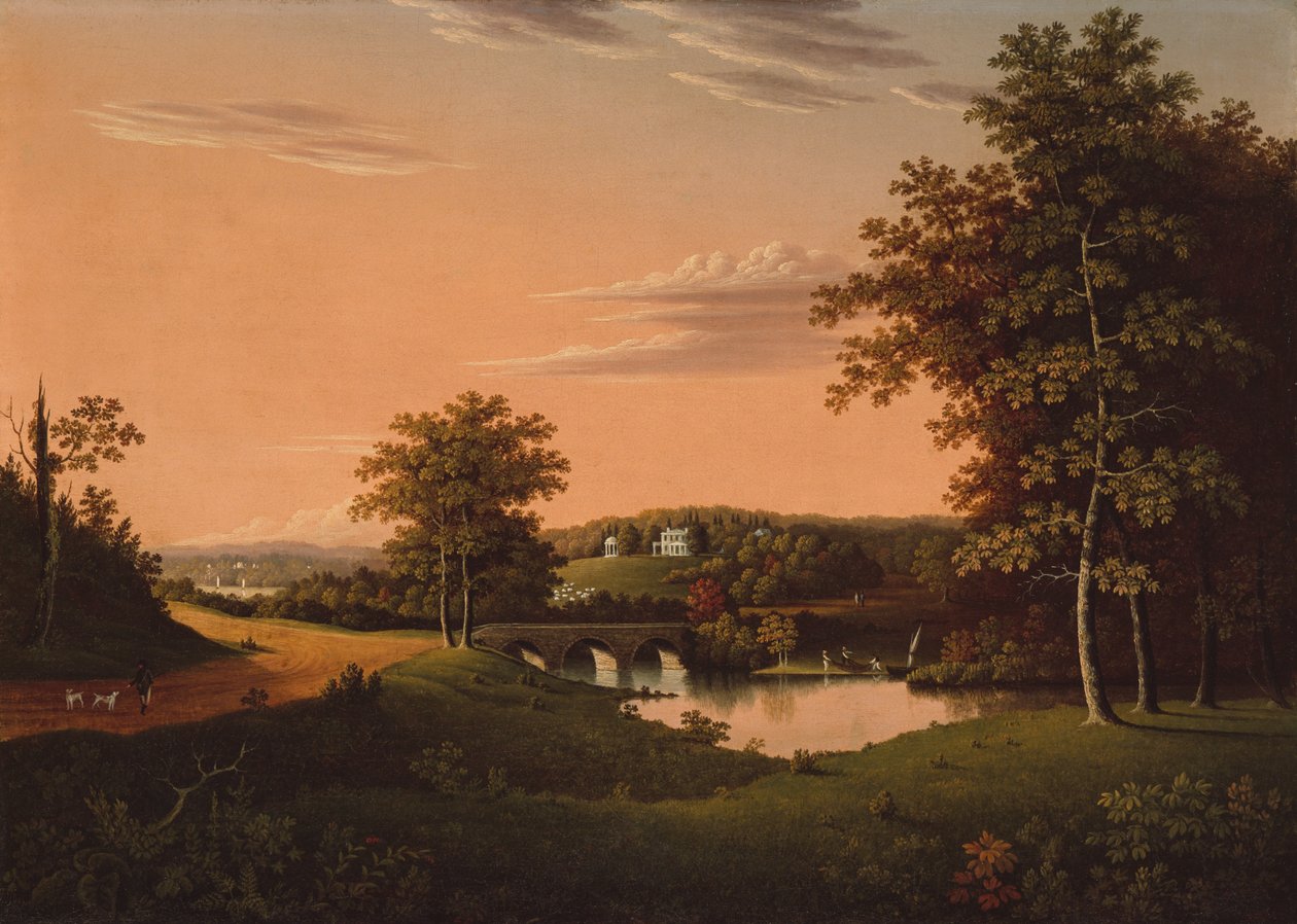 Point Breeze, a propriedade de Joseph Napoleon Bonaparte em Bordentown, Nova Jersey de Charles B. Lawrence