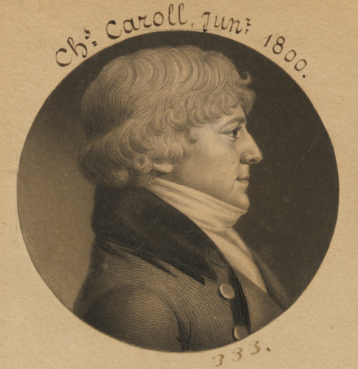 Charles Carroll Jr. de Charles Balthazar Julien Févret de Saint-Mémin