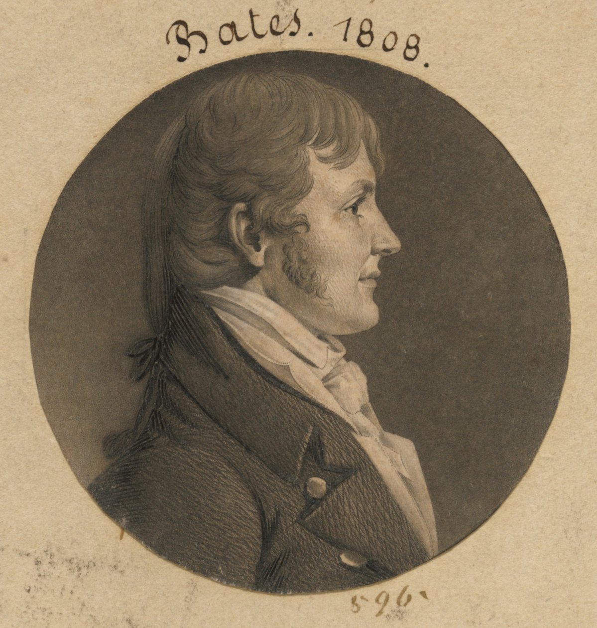 James Woodson Bates de Charles Balthazar Julien Févret de Saint-Mémin