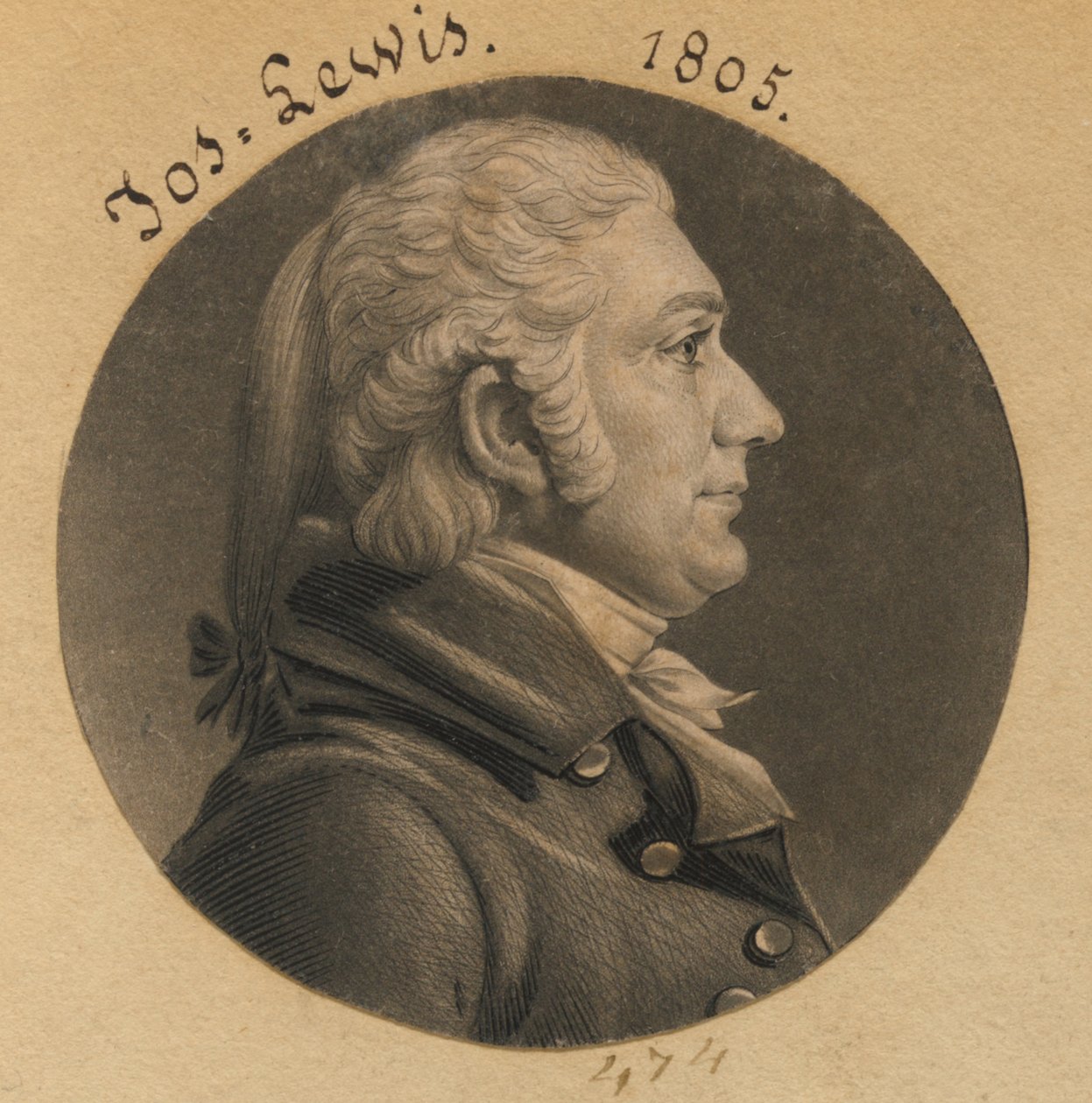 Joseph Lewis, Jr. de Charles Balthazar Julien Févret de Saint-Mémin