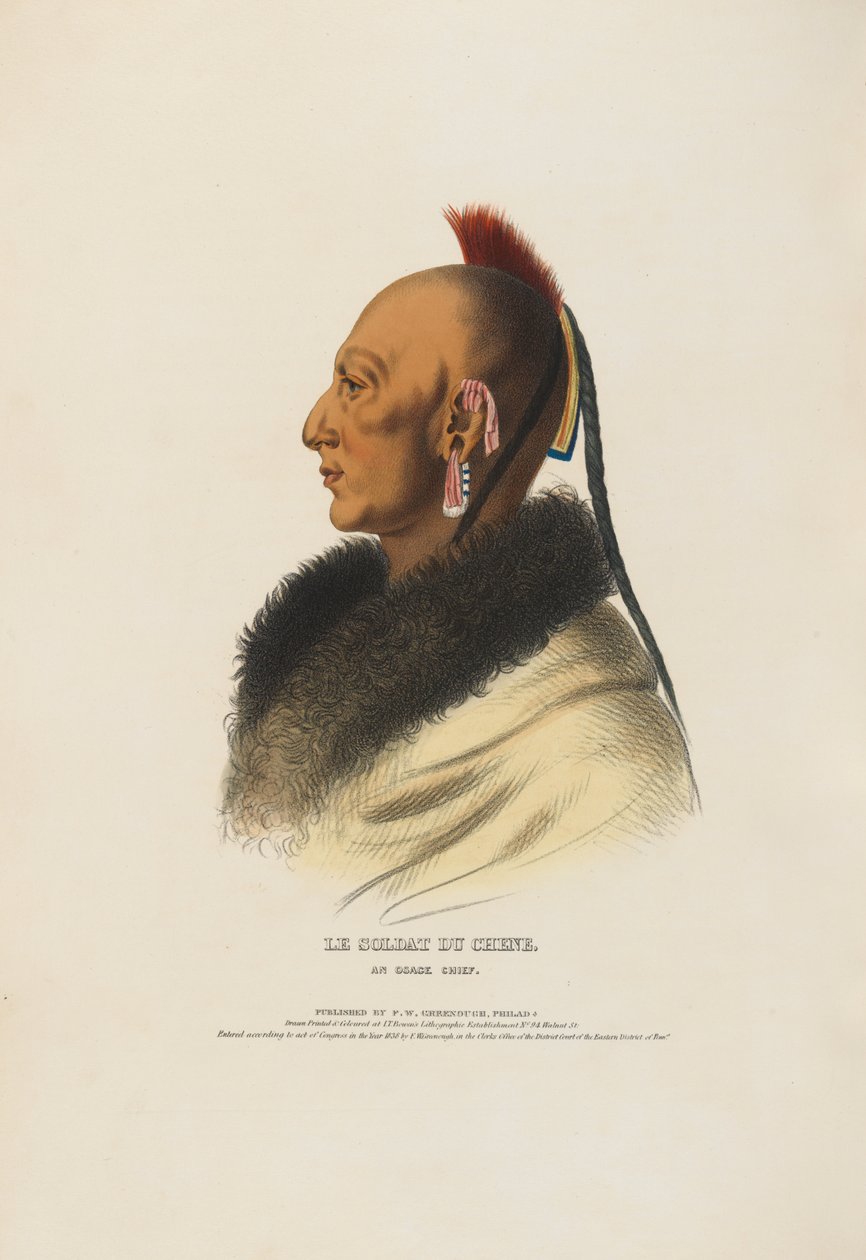 Le Soldat du Chêne - Um chefe osage de Charles Balthazar Julien Févret de Saint-Mémin