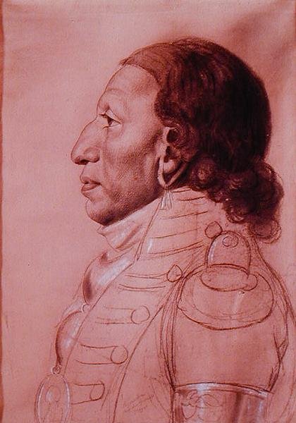 Payouska, Chefe do Great Osages de Charles Balthazar Julien Févret de Saint Mémin