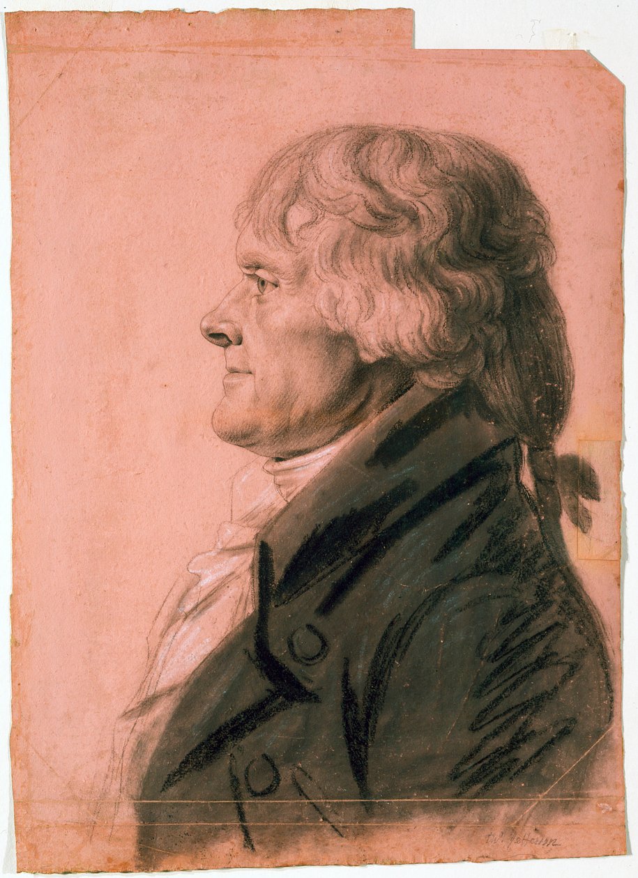 Retrato de Thomas Jefferson de Charles Balthazar Julien Févret de Saint Mémin
