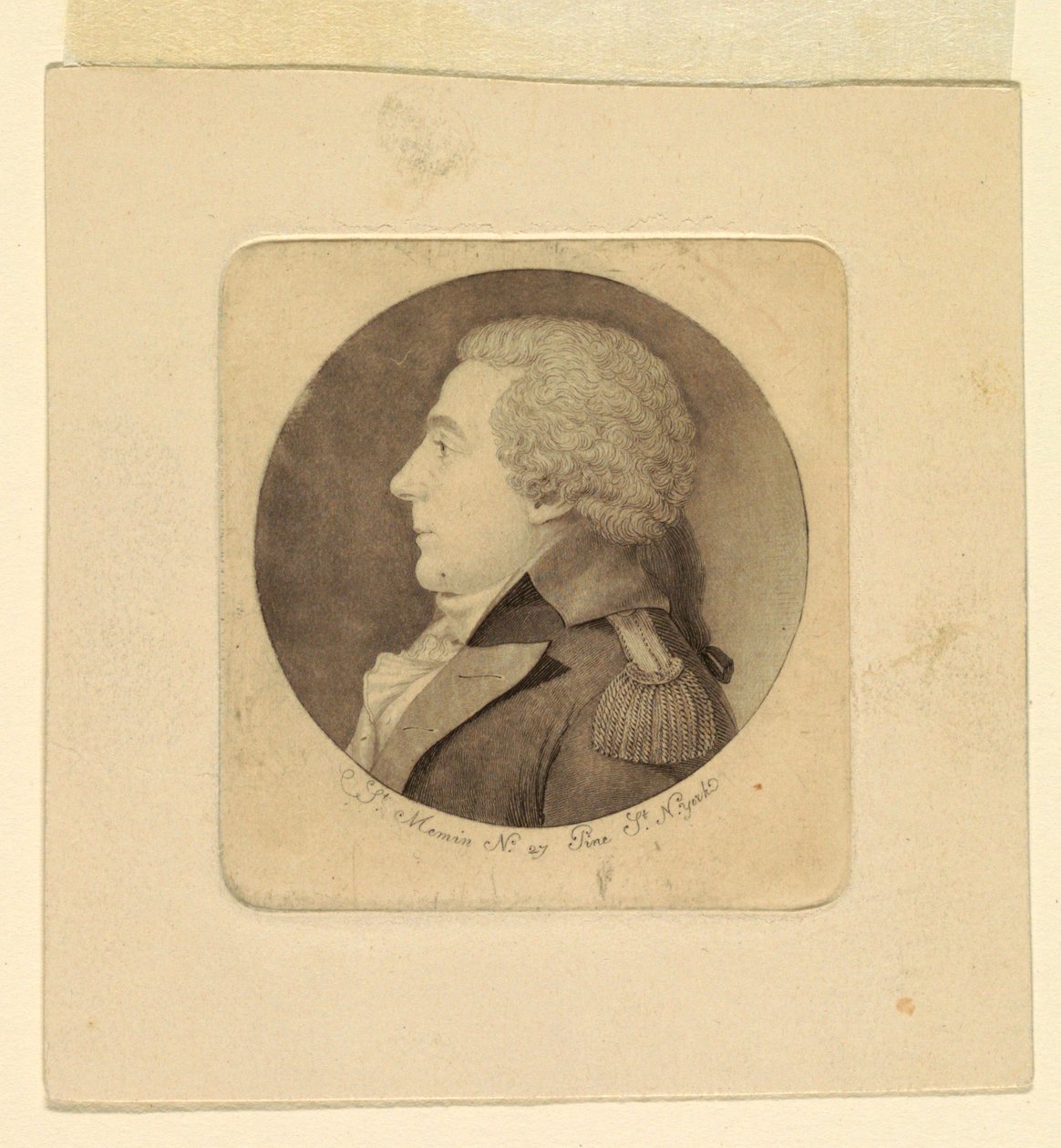 Retrato de um jovem de Charles Balthazar Julien Févret de Saint Mémin