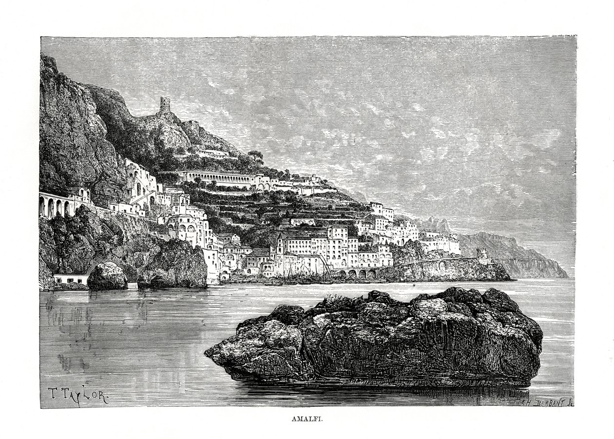 Amalfi, Itália, 1879 de Charles Barbant