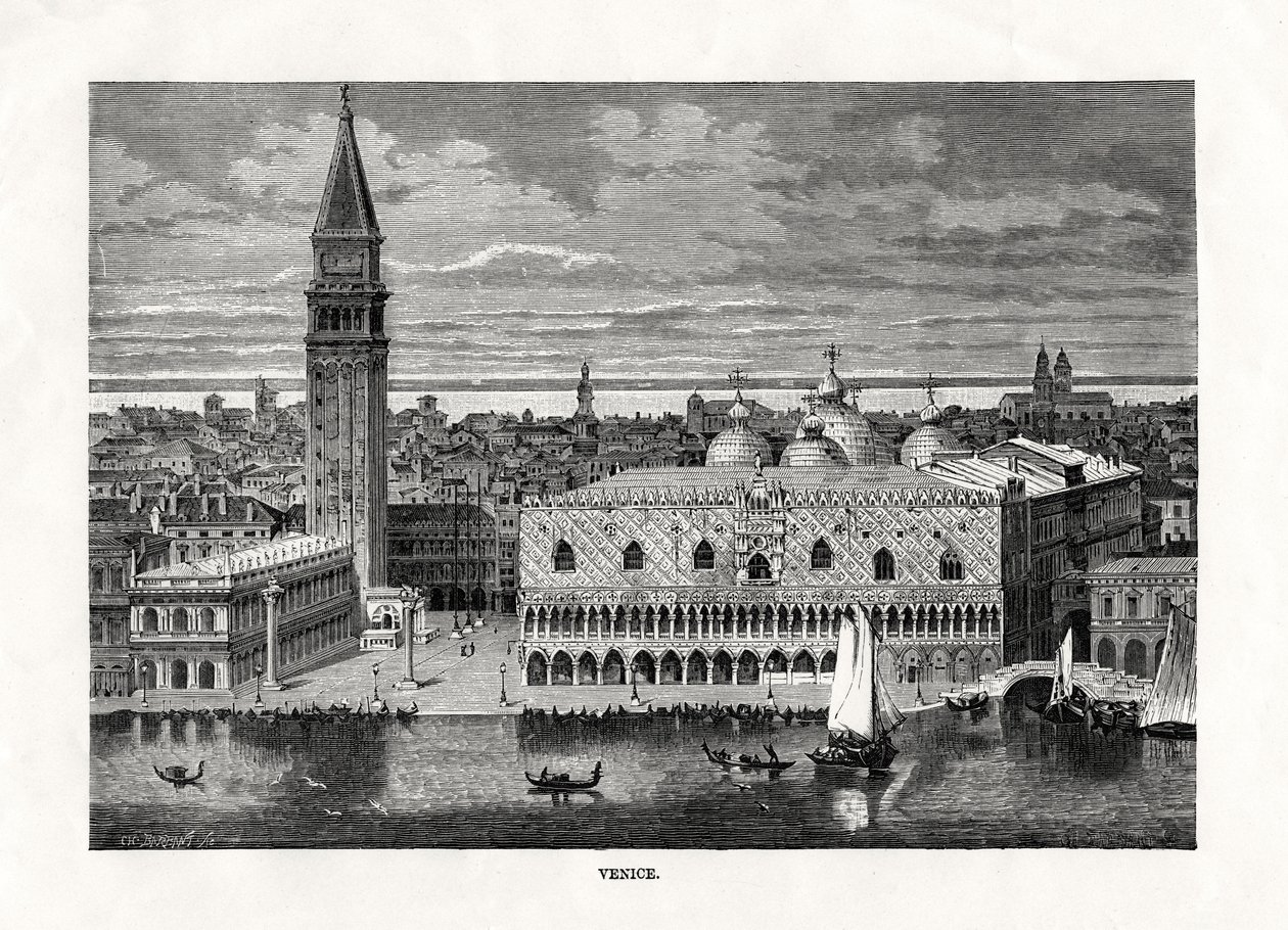 Veneza, Itália, 1879 de Charles Barbant