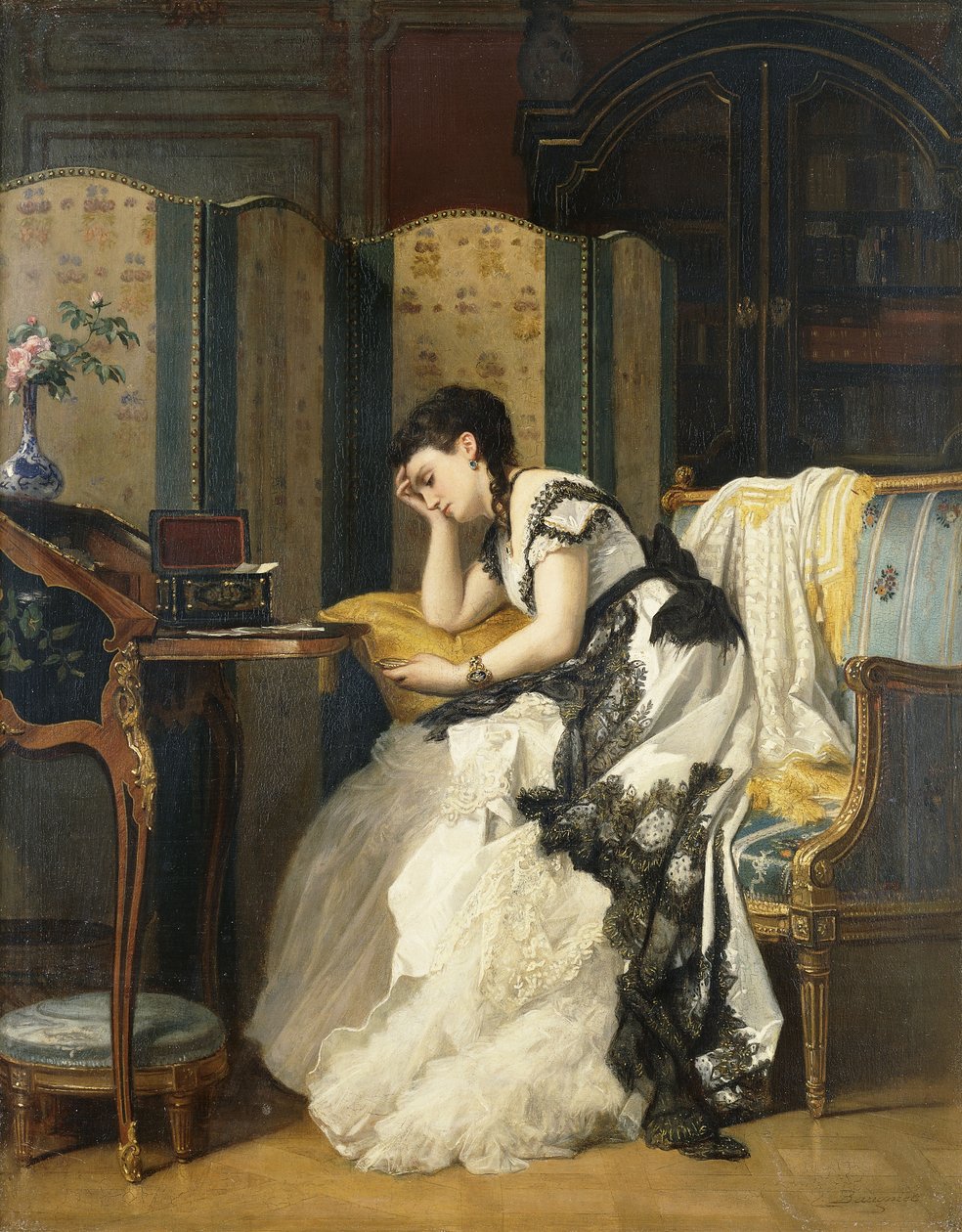Nostalgia, 55,8 x 44cm de Charles Baugniet