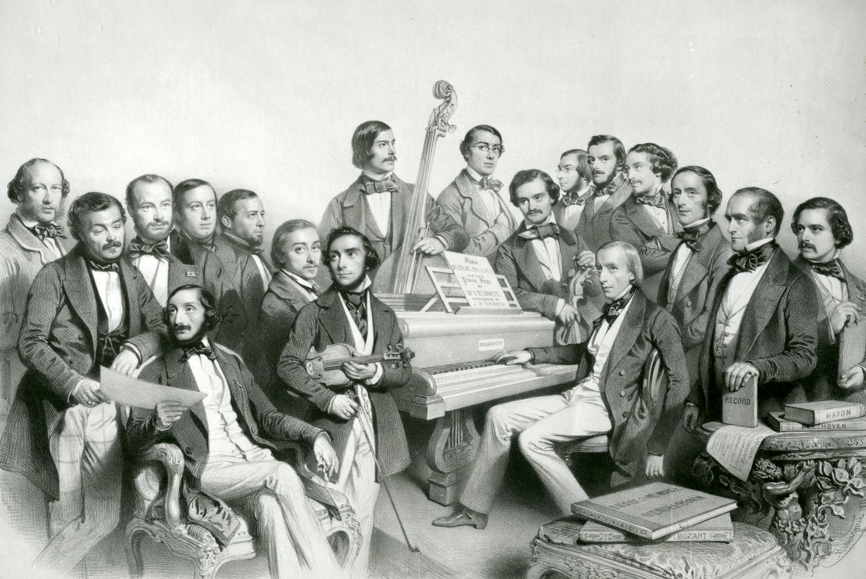 A União Musical, publ. de Hanhart, 1851 de Charles Baugniet