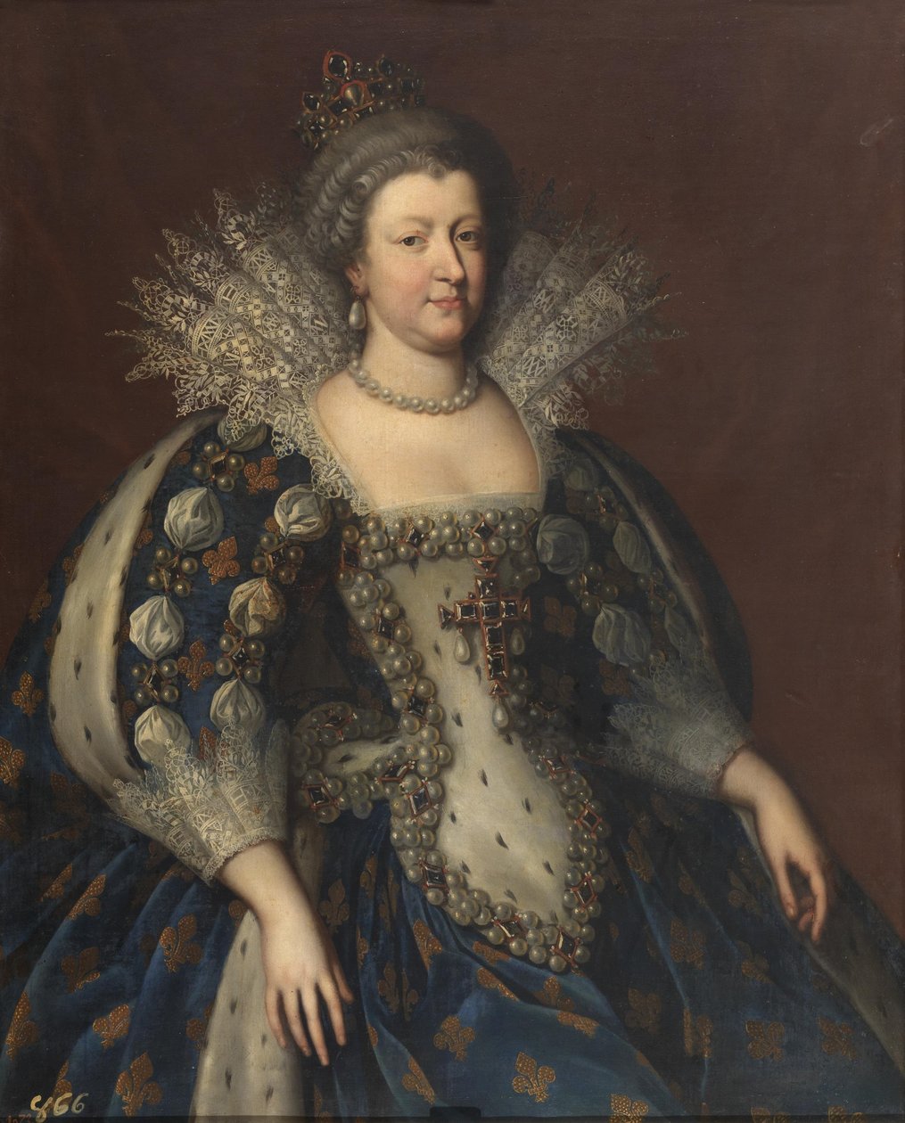 Retrato de Marie de Médici 1575-1642, 1655. de Charles Beaubrun
