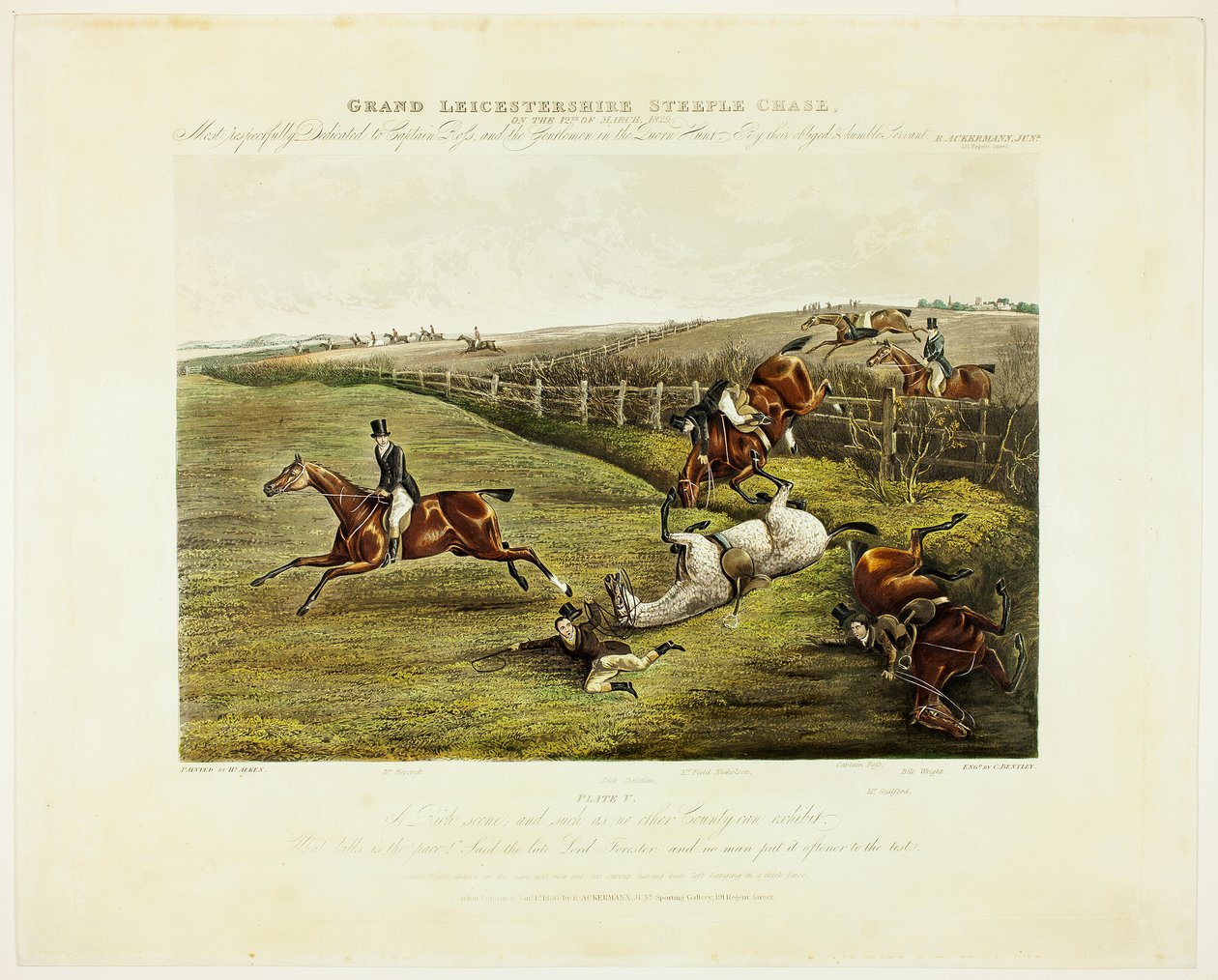 Uma cena rica, de Grand Leicestershire Steeplechase de Charles Bentley