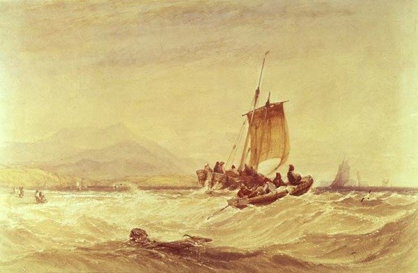 Donegal Bay, c.1841 (aquarela) de Charles Bentley