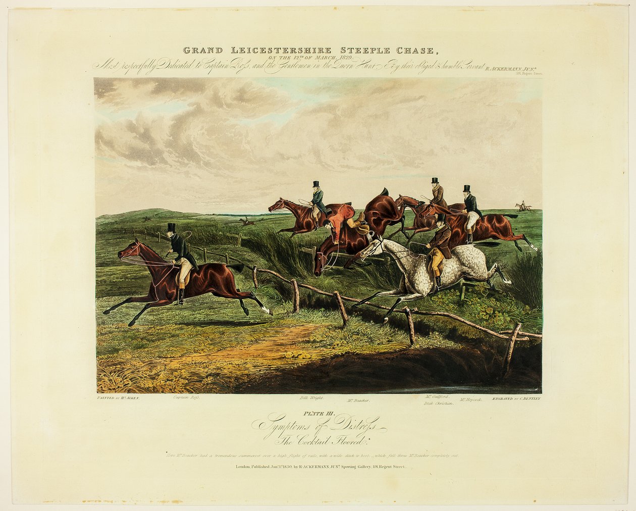 Sintomas de angústia, de The Grand Steeplechase Over Leicestershire de Charles Bentley