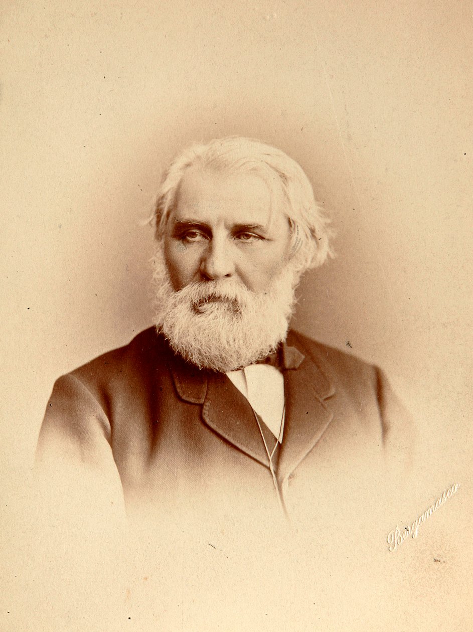 Ivan Turgenev, autor russo, final do século XIX de Charles Bergamasco