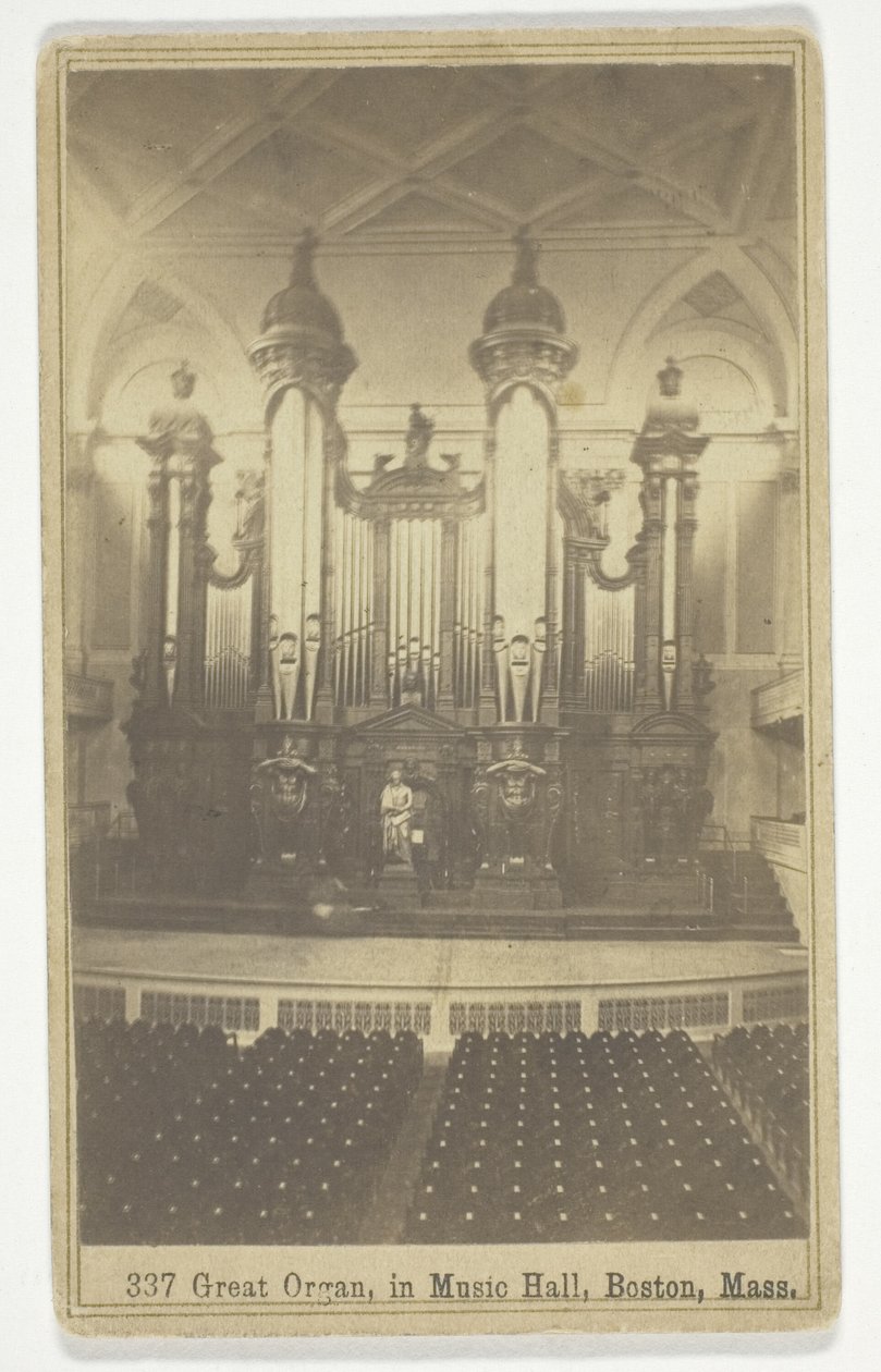 337 Grande Órgão, no Music Hall, Boston, Massachusetts de Charles Bierstadt