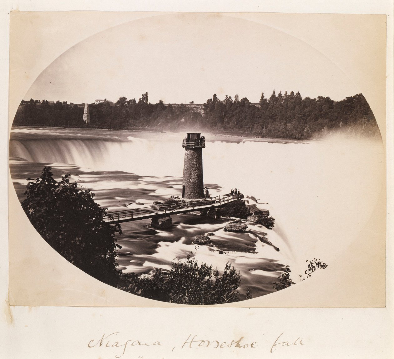 Niagara, Horseshoe Falls e Terrapin Tower de Charles Bierstadt