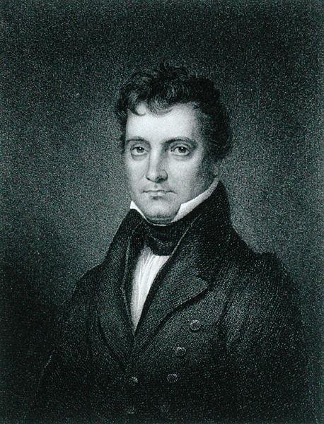Josiah Stoddard Johnson (1784-1833) gravado por James Barton Longacre (1794-1869) (gravura) de Charles Bird (after) King