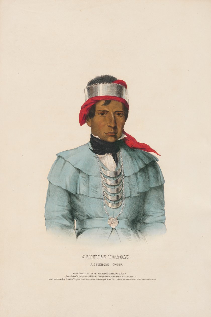 Chittee Yoholo — Um chefe Seminole de Charles Bird King