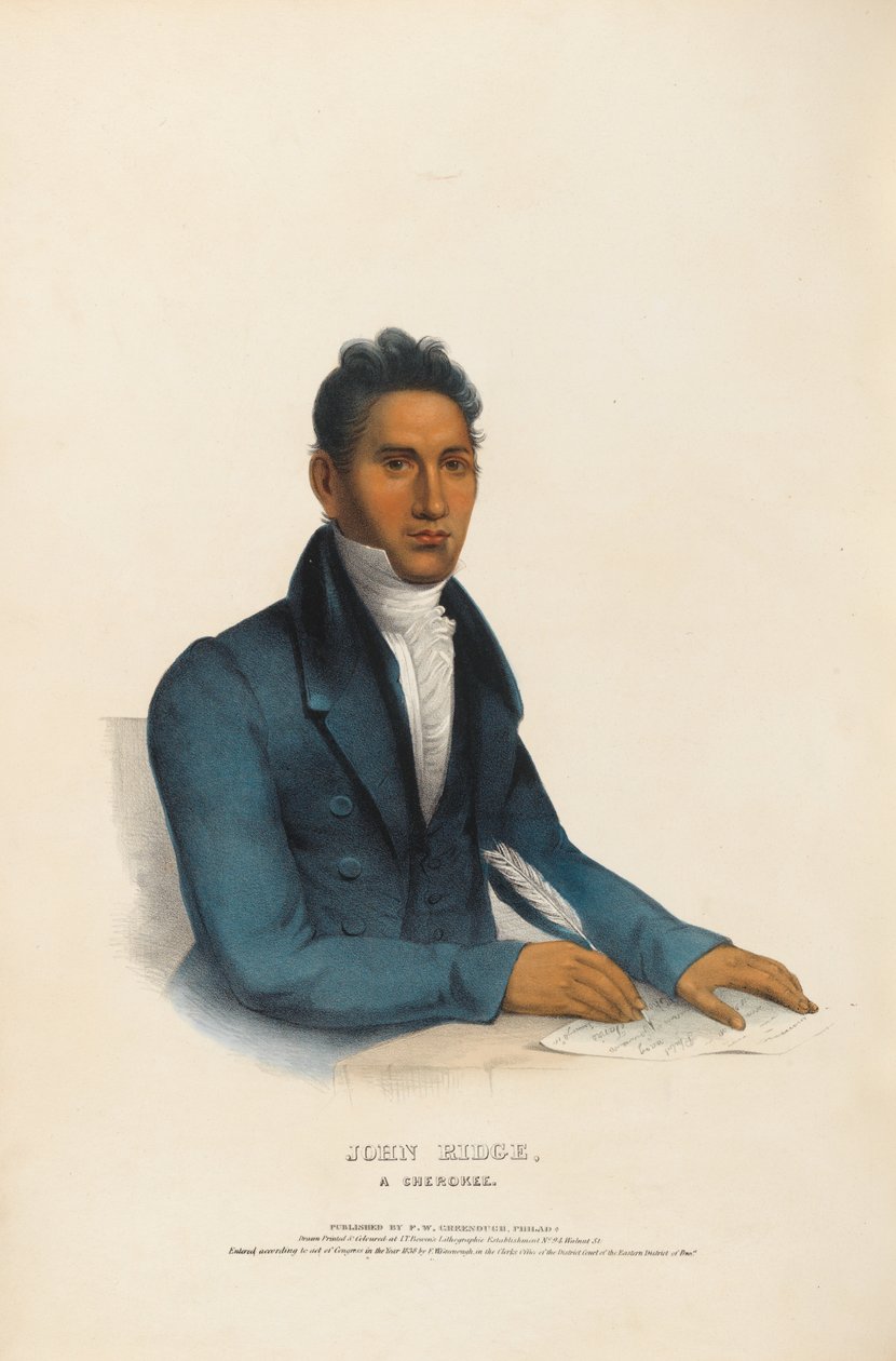 John Ridge - um Cherokee de Charles Bird King