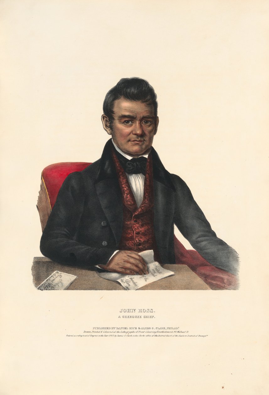 John Ross - Um chefe Cherokee de Charles Bird King