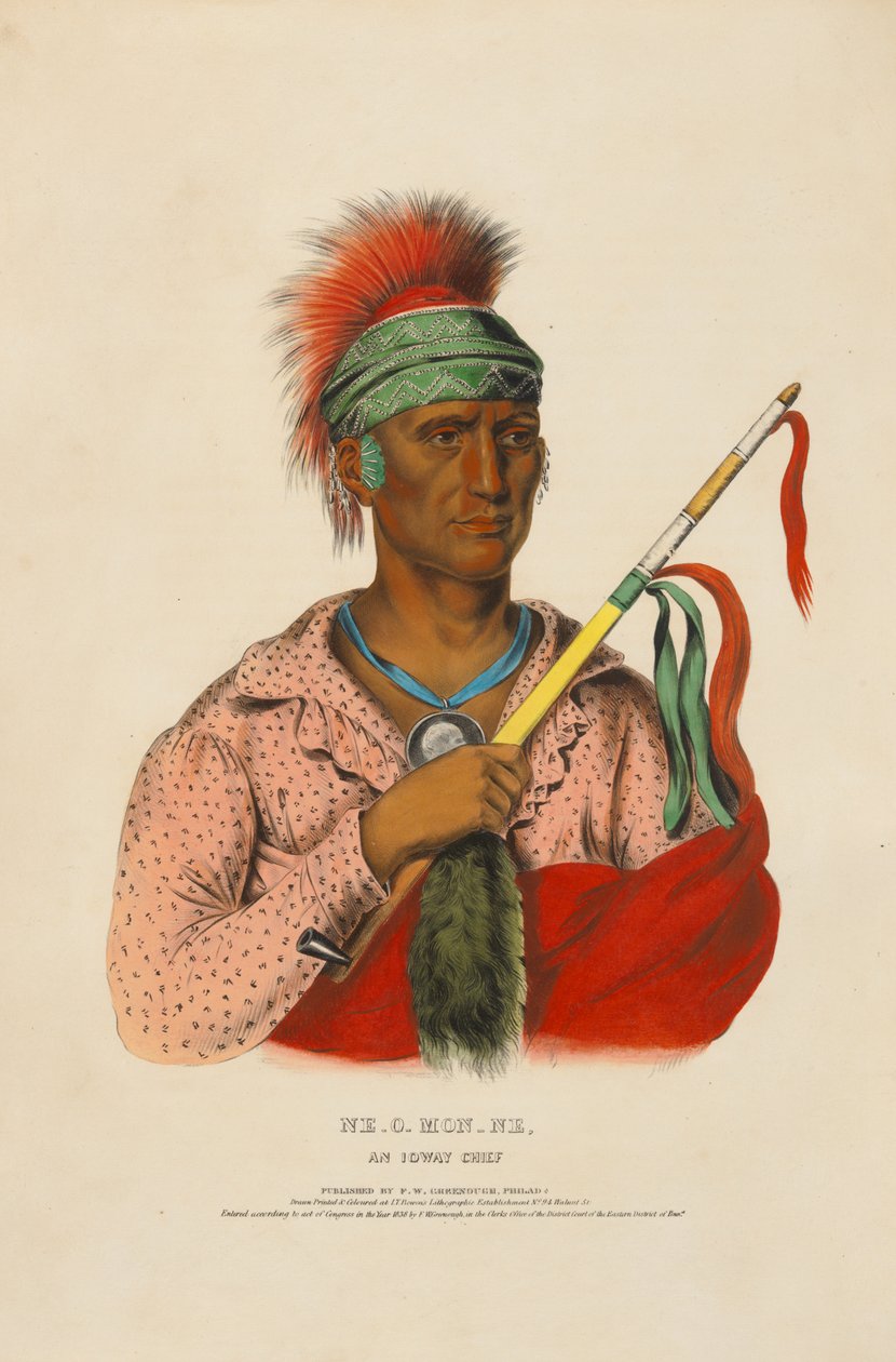 Ne-o-mon-ne - um chefe ioway de Charles Bird King
