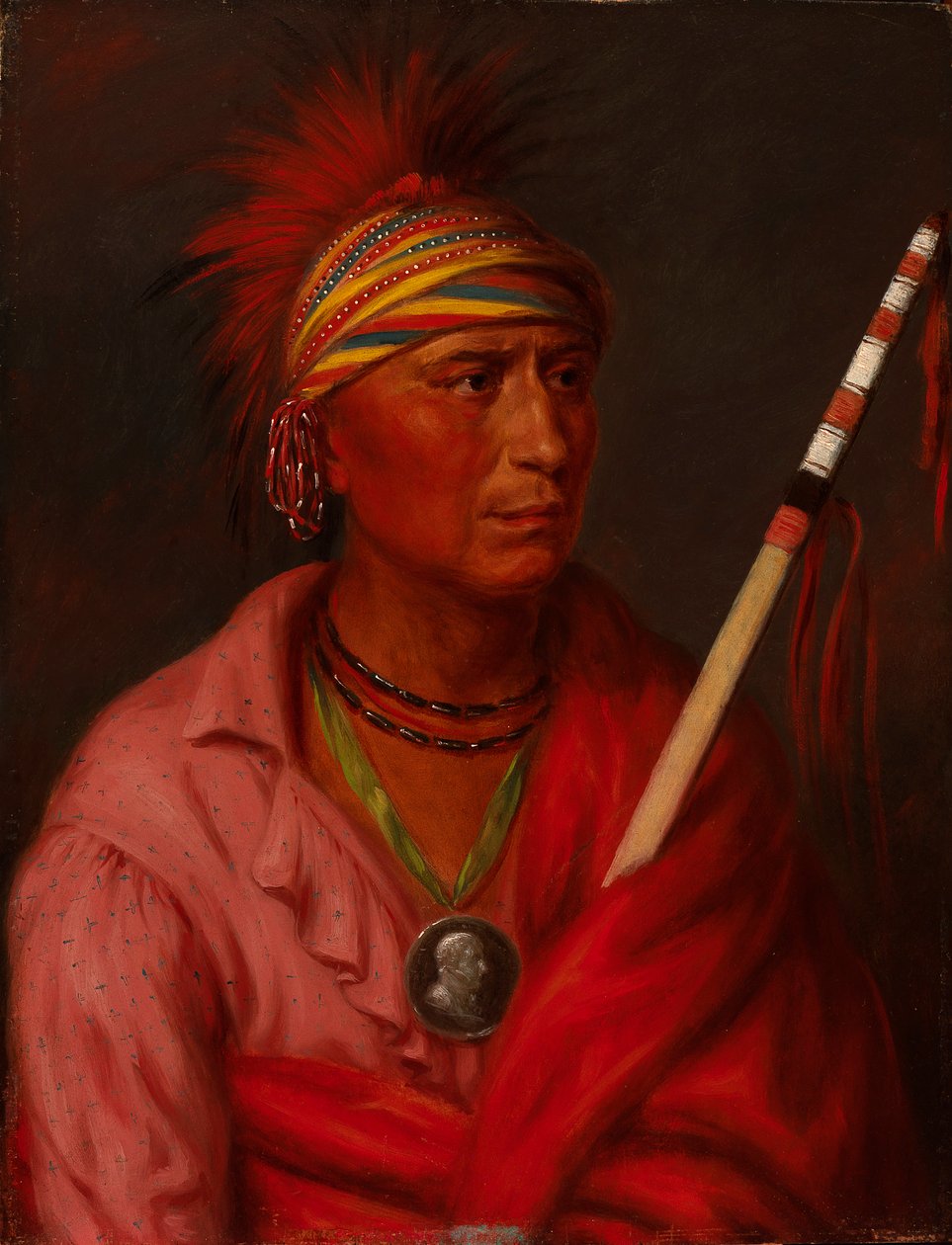 Cabelo RT Nanche gente g-, 1837. de Charles Bird King