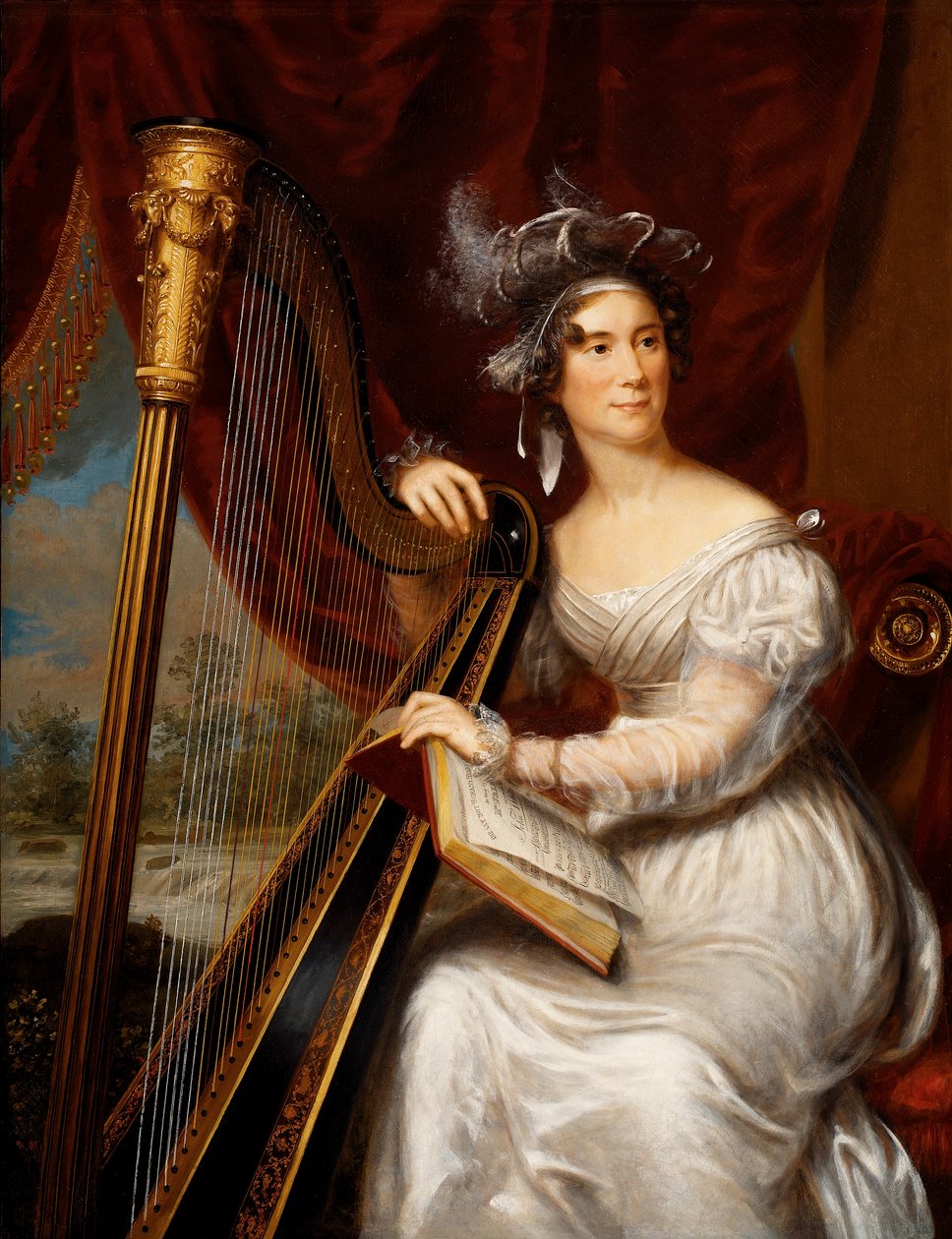 Retrato de Louisa Adams, mulher de John Quincy Adams de Charles Bird King